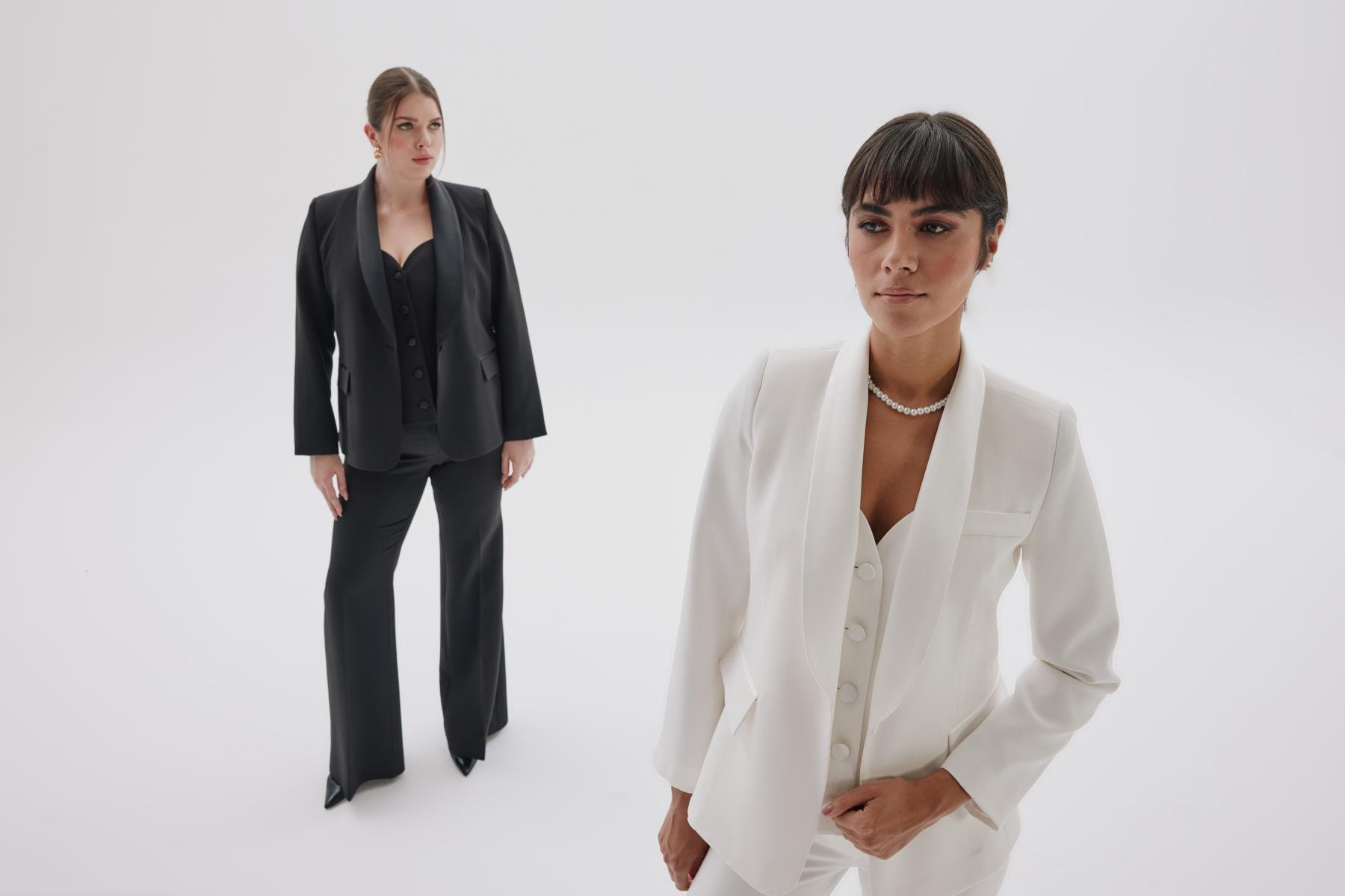 Ella Vest White-Modalody-Vests