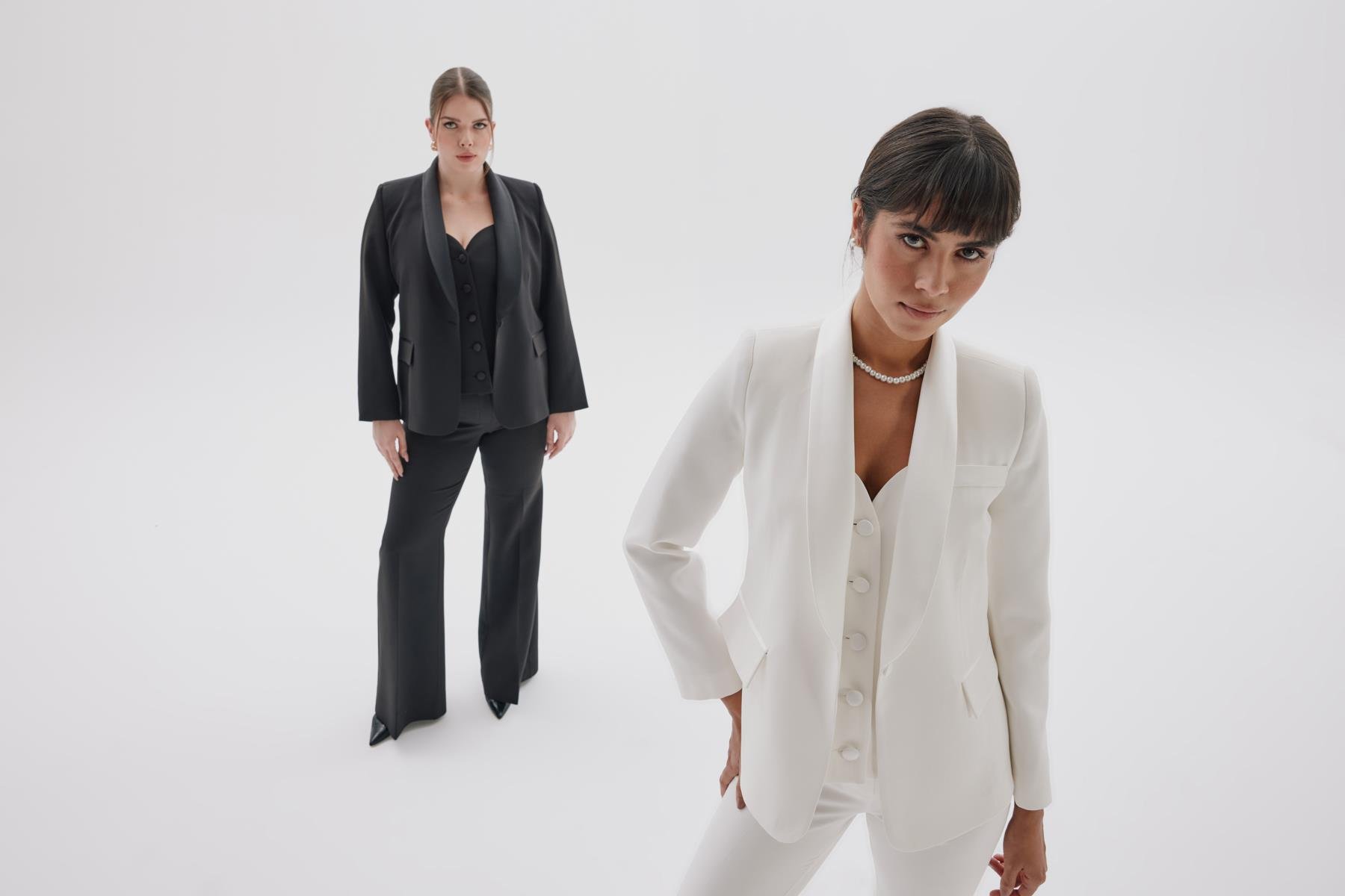 Ella Vest White-Modalody-Vests