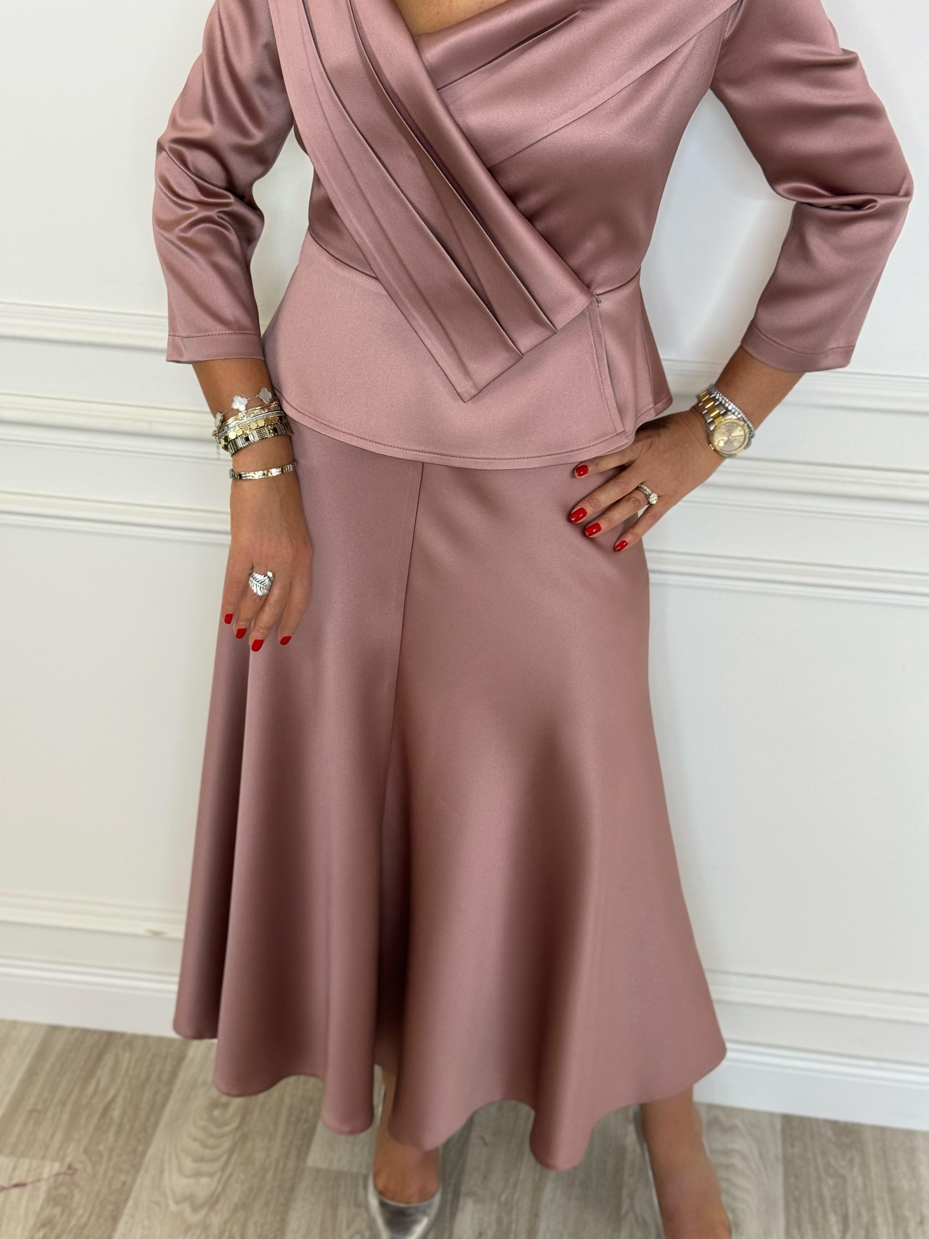 Emma Etek Rosa -Modalody-Büyük Beden Etekler