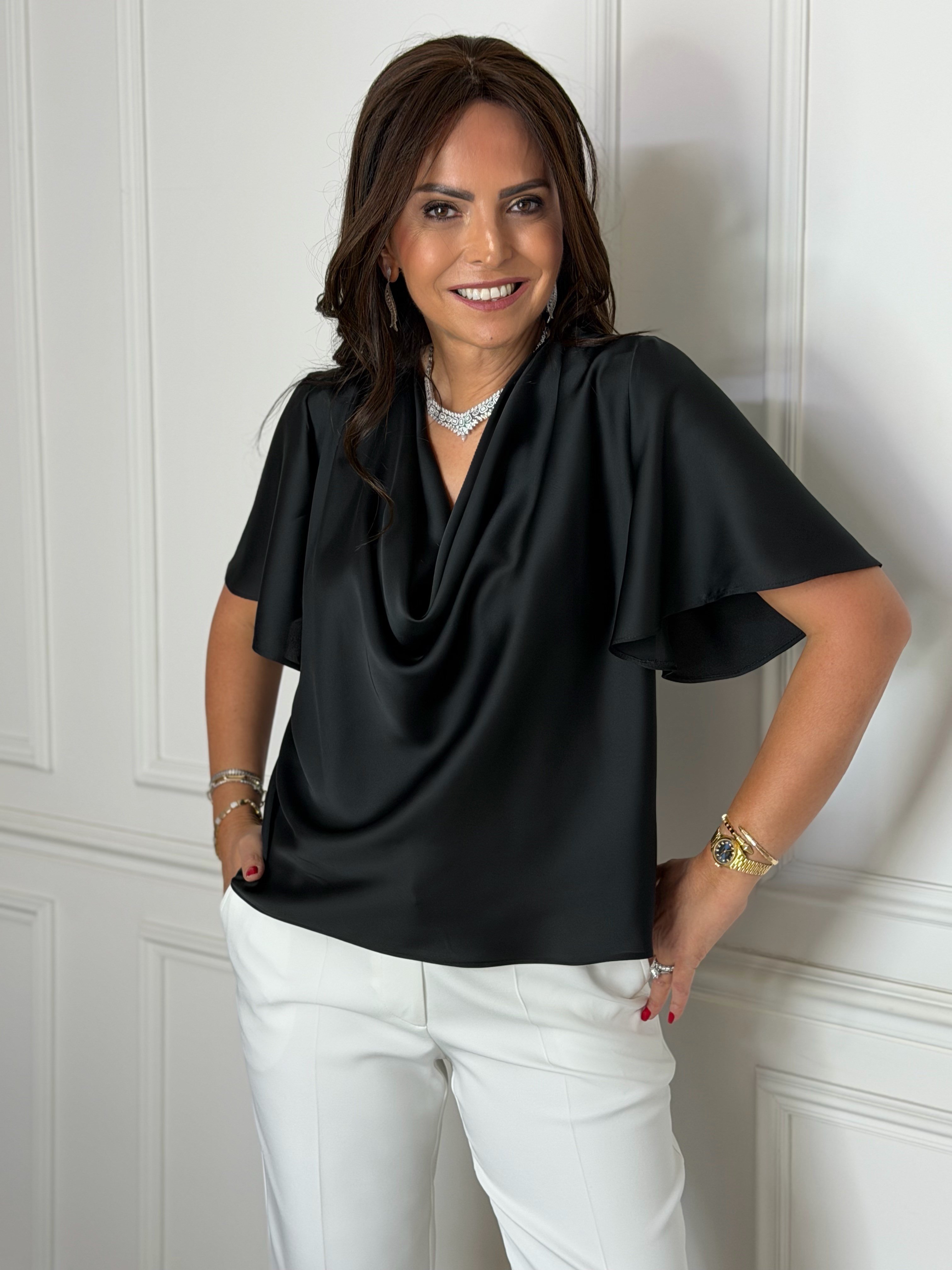 Etro Bluz Siyah-Modalody-Blouses