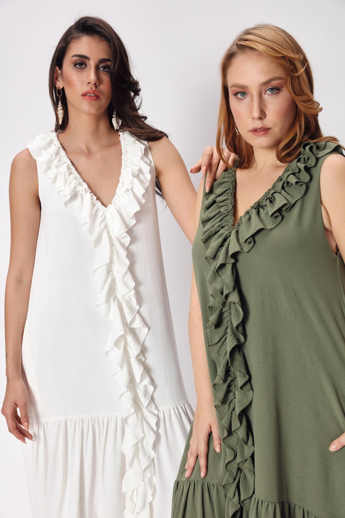 Fiesta Dress White-Modalody-Dresses