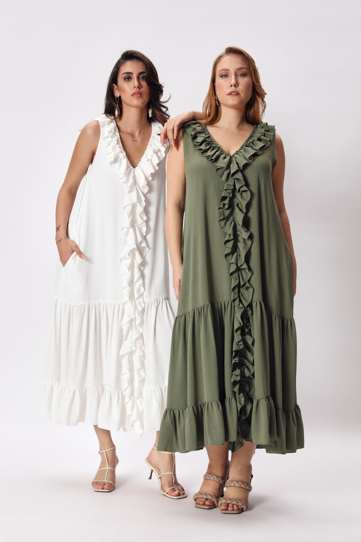 Fiesta Dress White-Modalody-Dresses