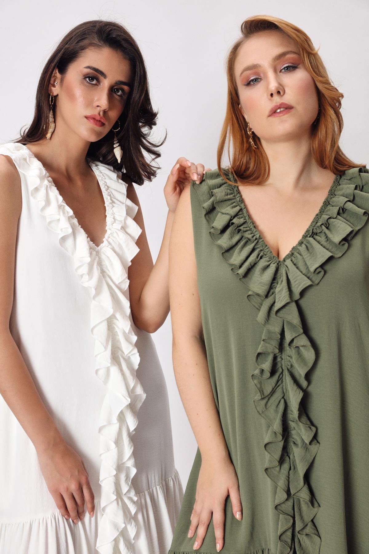 Fiesta Dress White-Modalody-Dresses