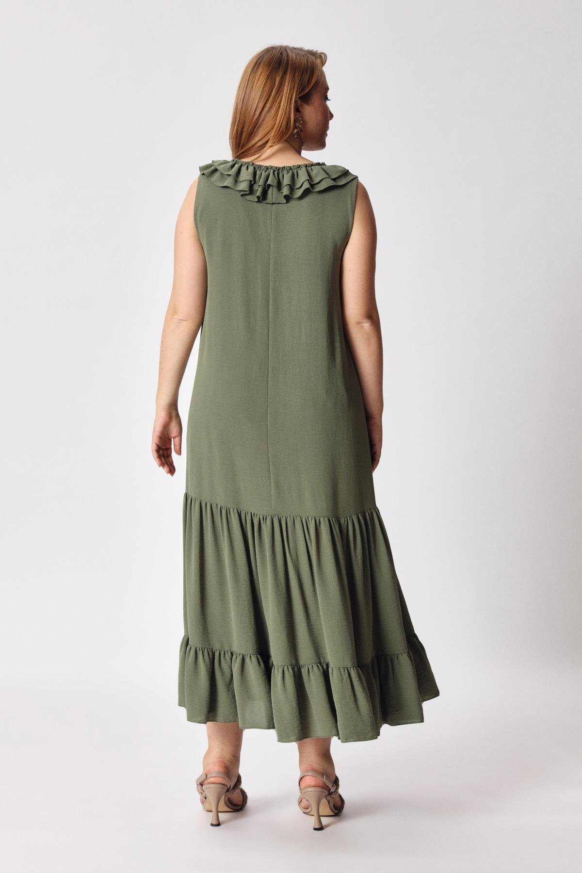 Fiesta Dress Khaki-Modalody-Dresses
