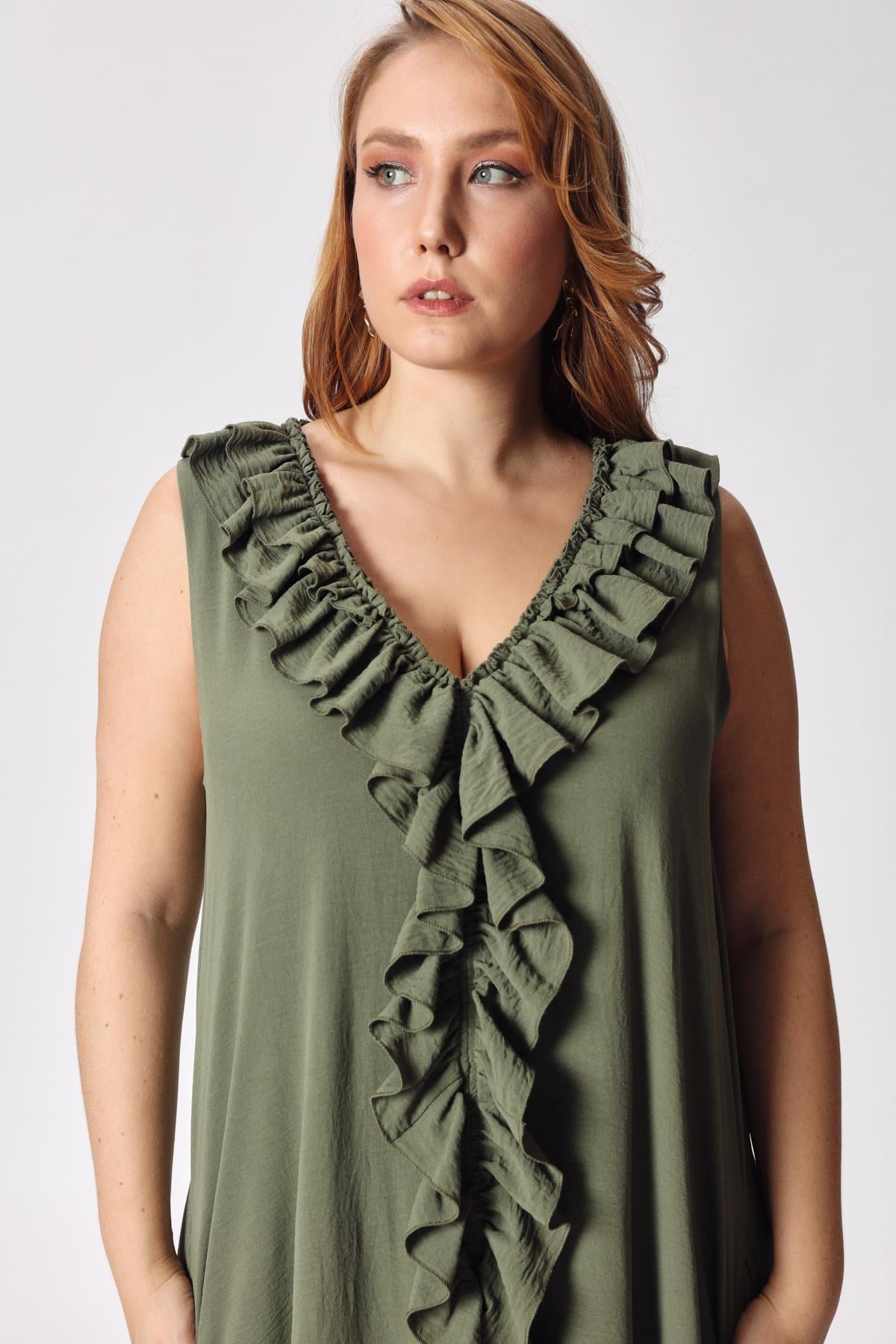 Fiesta Dress Khaki-Modalody-Dresses