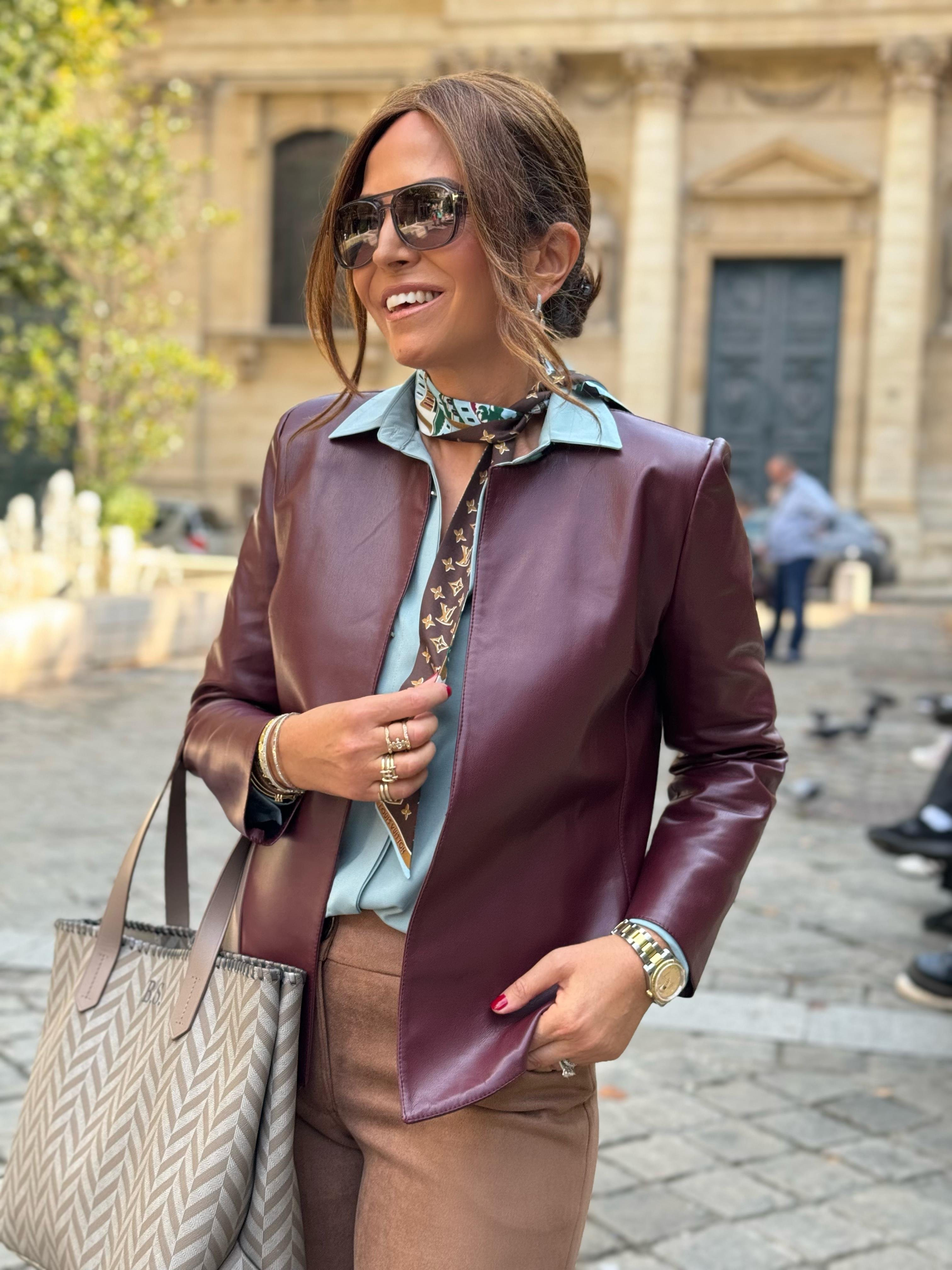 Franco Deri Ceket Bordo-Modalogy-Jackets & Coats