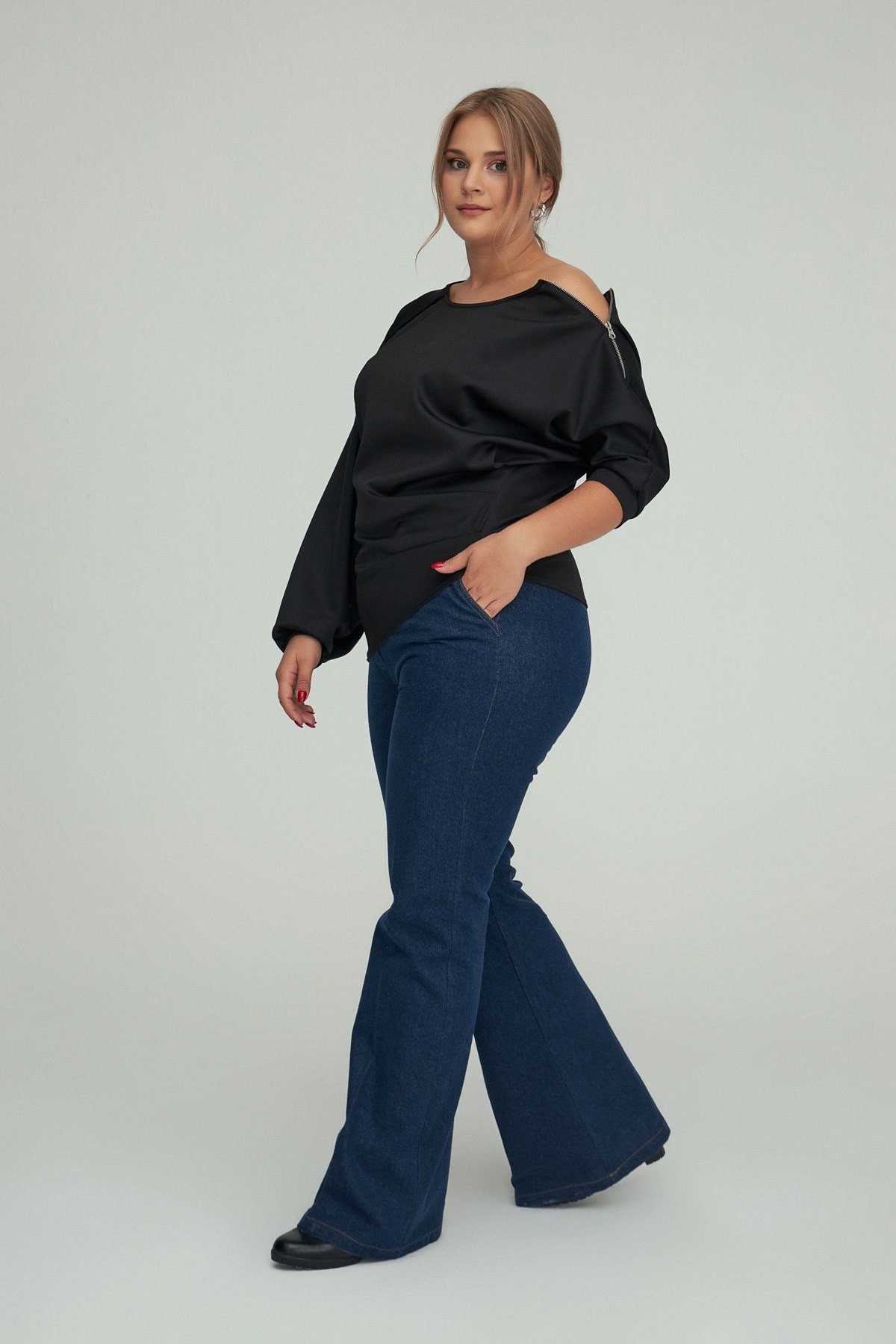 Gabriel Blouse Black-Modalody-Blouses