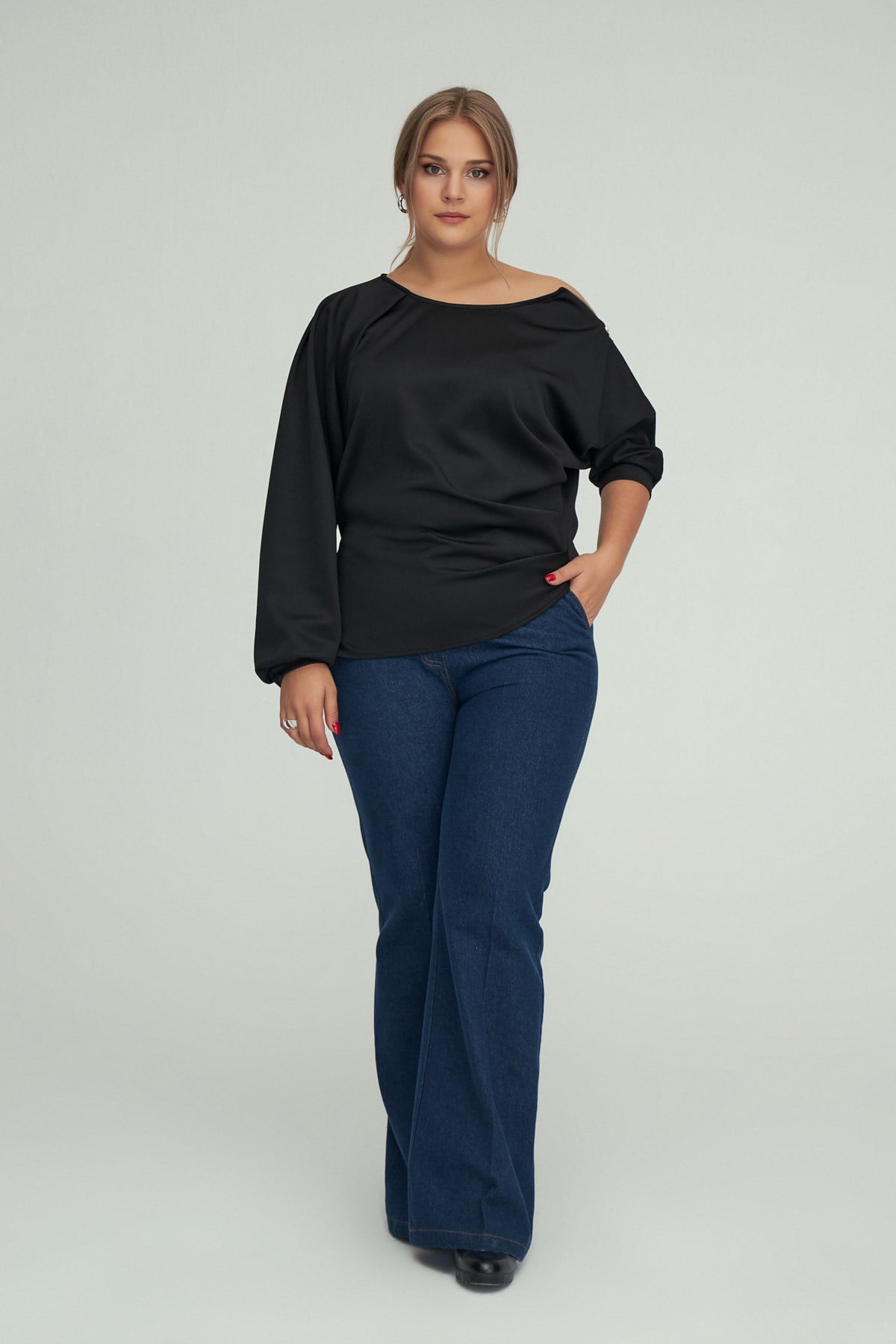 Gabriel Blouse Black-Modalody-Blouses