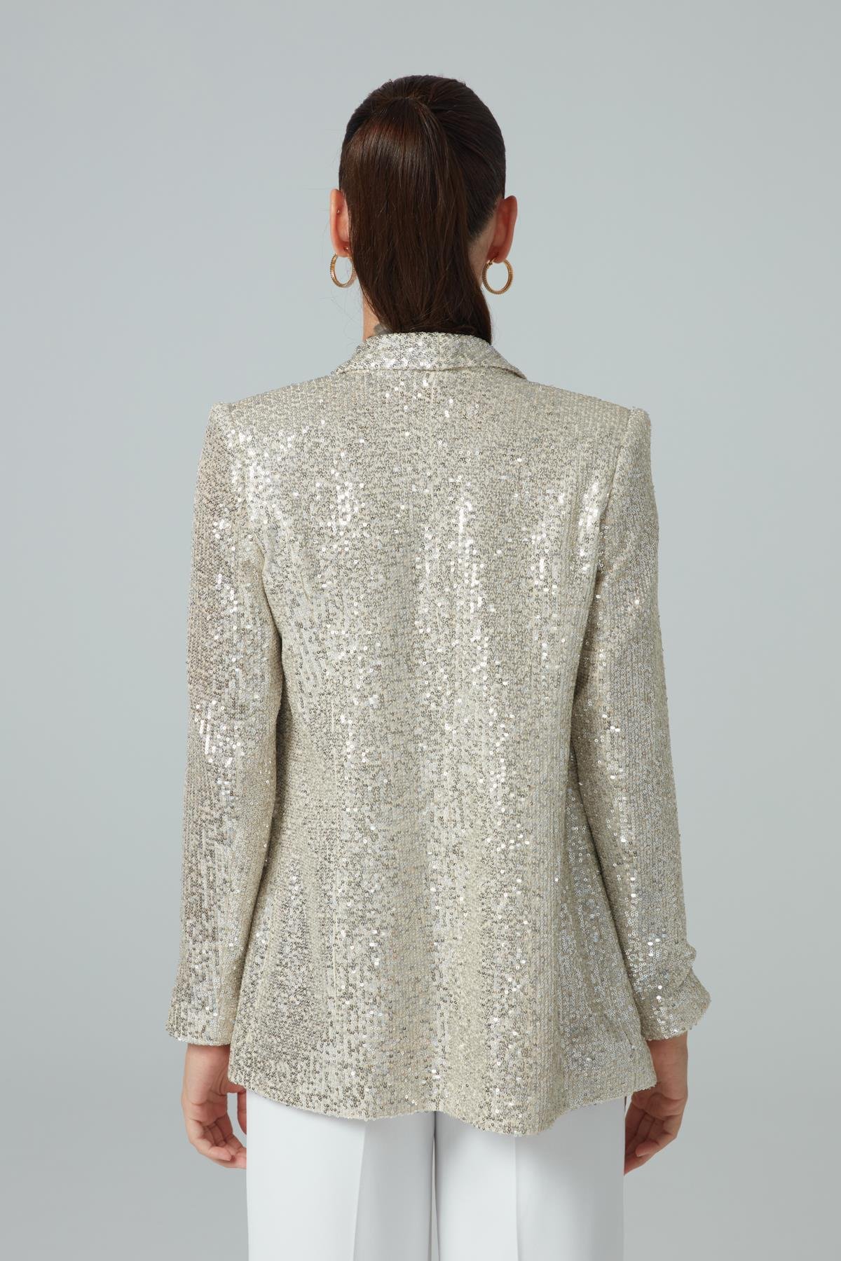 Galia Jacket Beige-Modalody-Plus Size Jackets