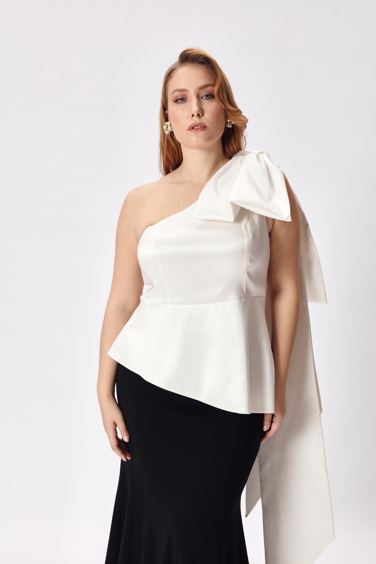 Gisele Bluz İnci-Modalody-Büyük Beden Bluzlar