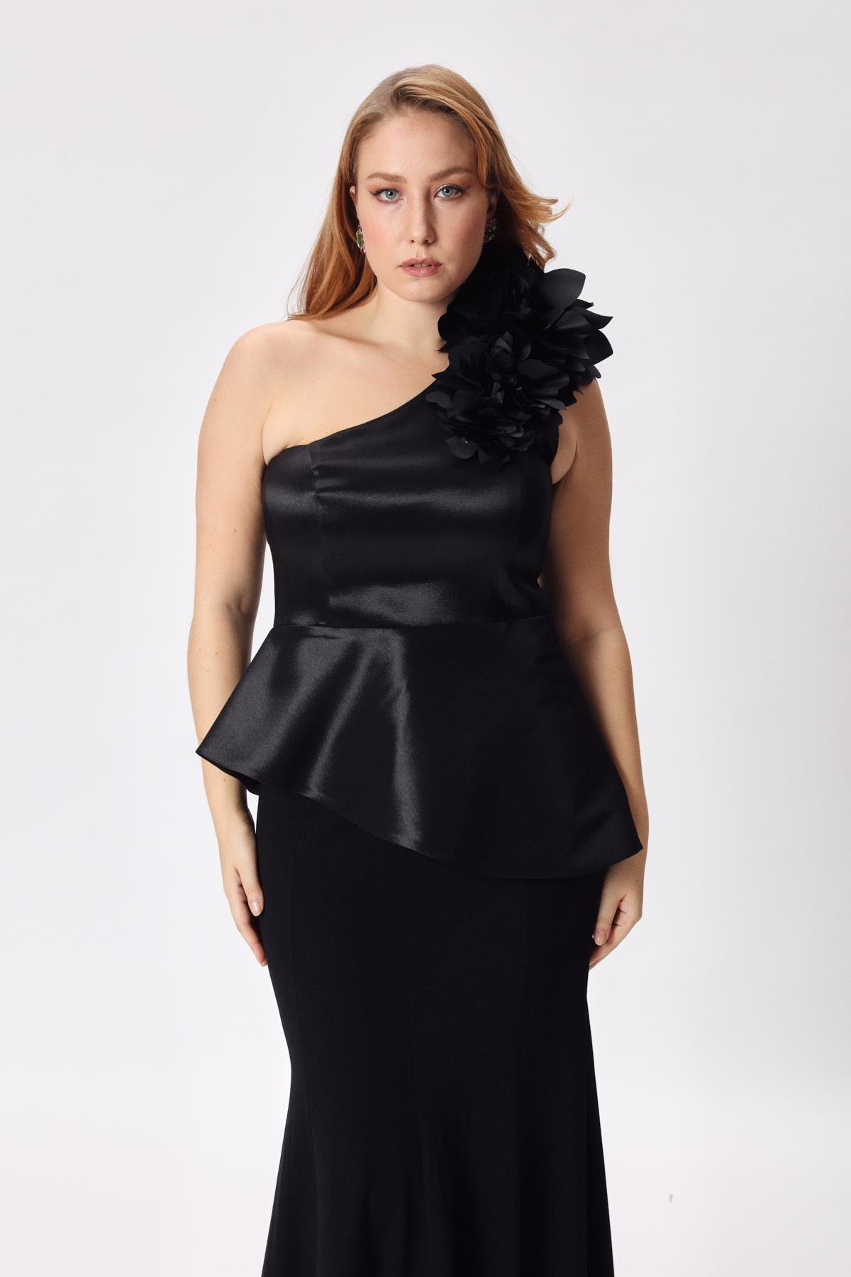 Gisele Blouse Black-Modalody-Plus Size Blouses