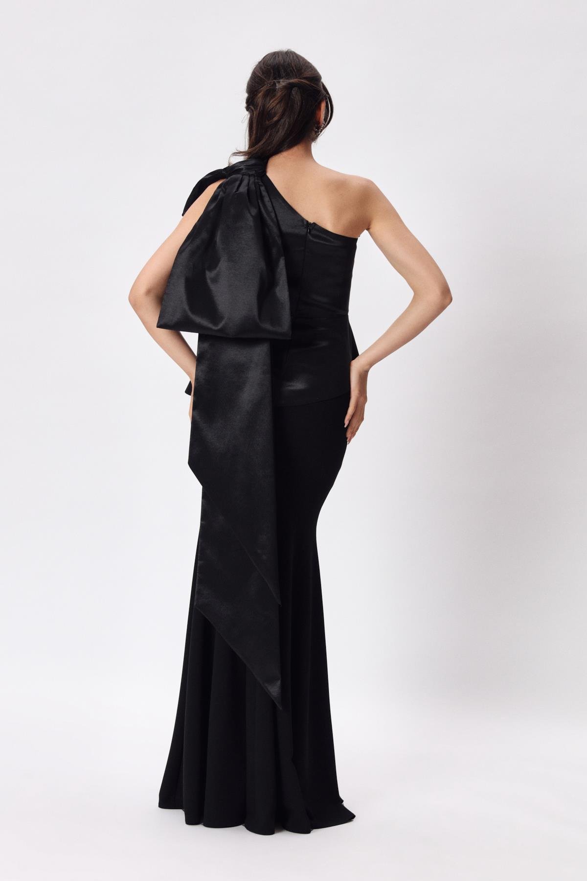 Gisele Kurdele Siyah-Modalody-Plus Size Blouses