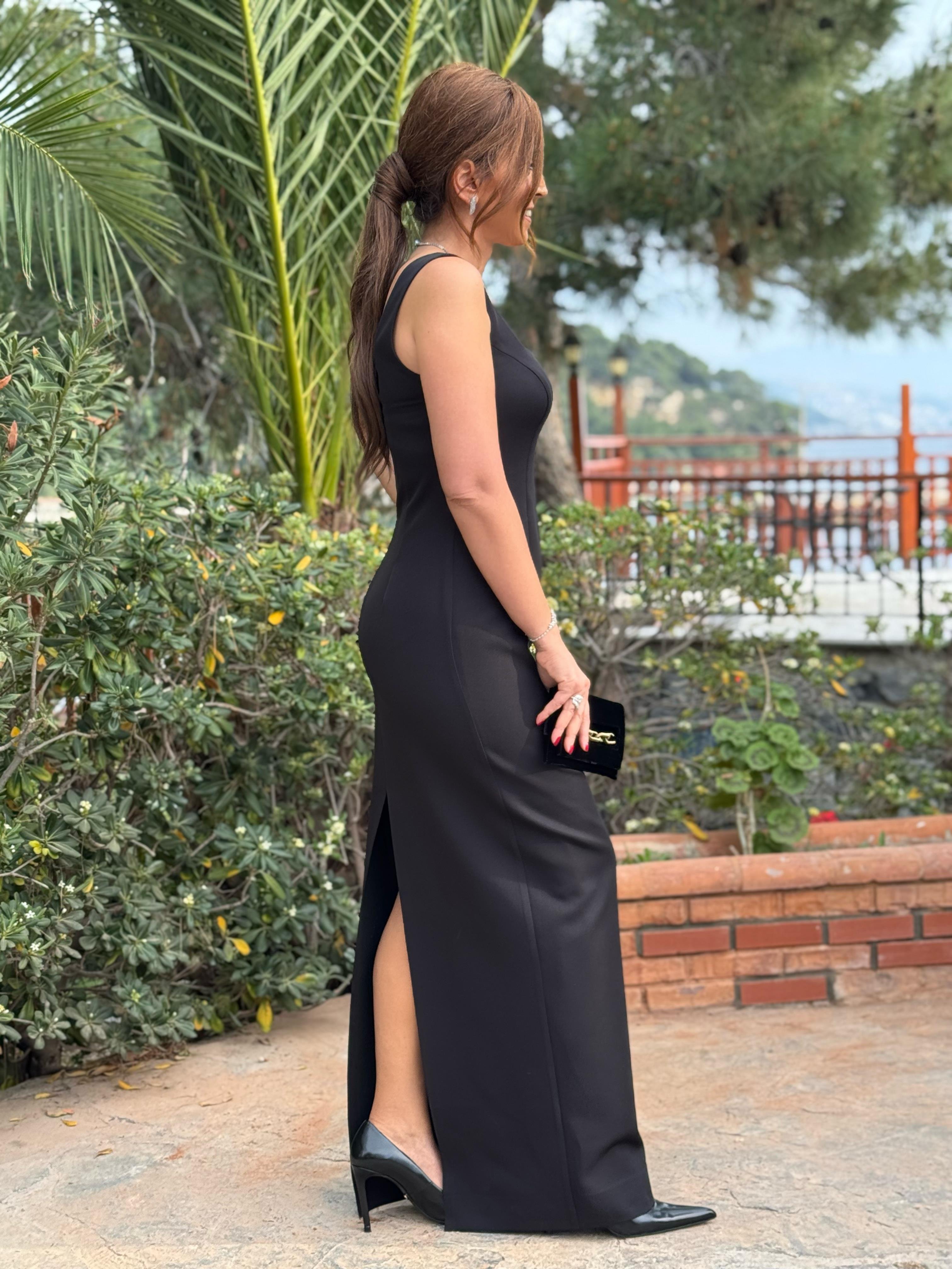 Glow Elbise Siyah-Modalody-Evening Dresses