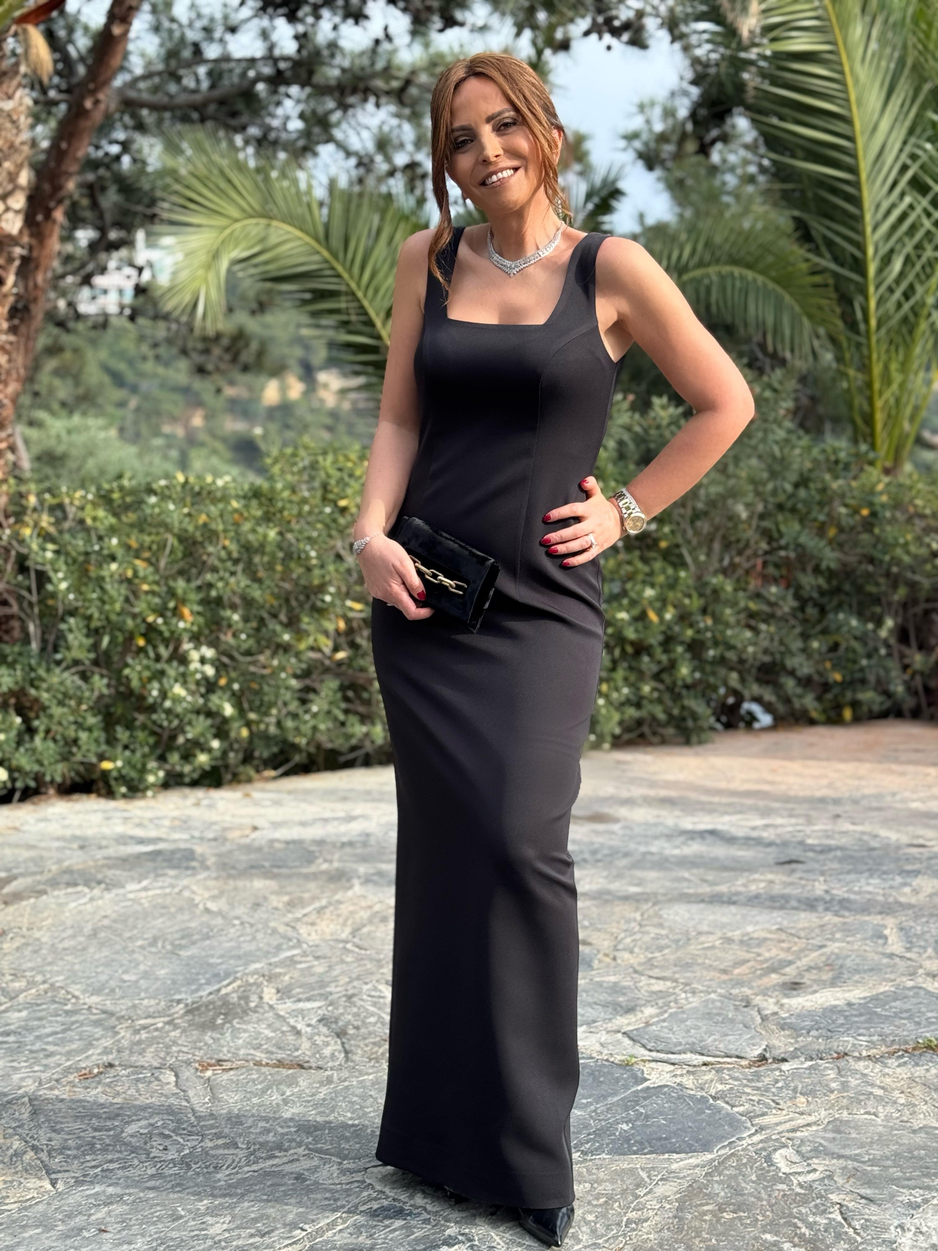 Glow Elbise Siyah-Modalody-Evening Dresses