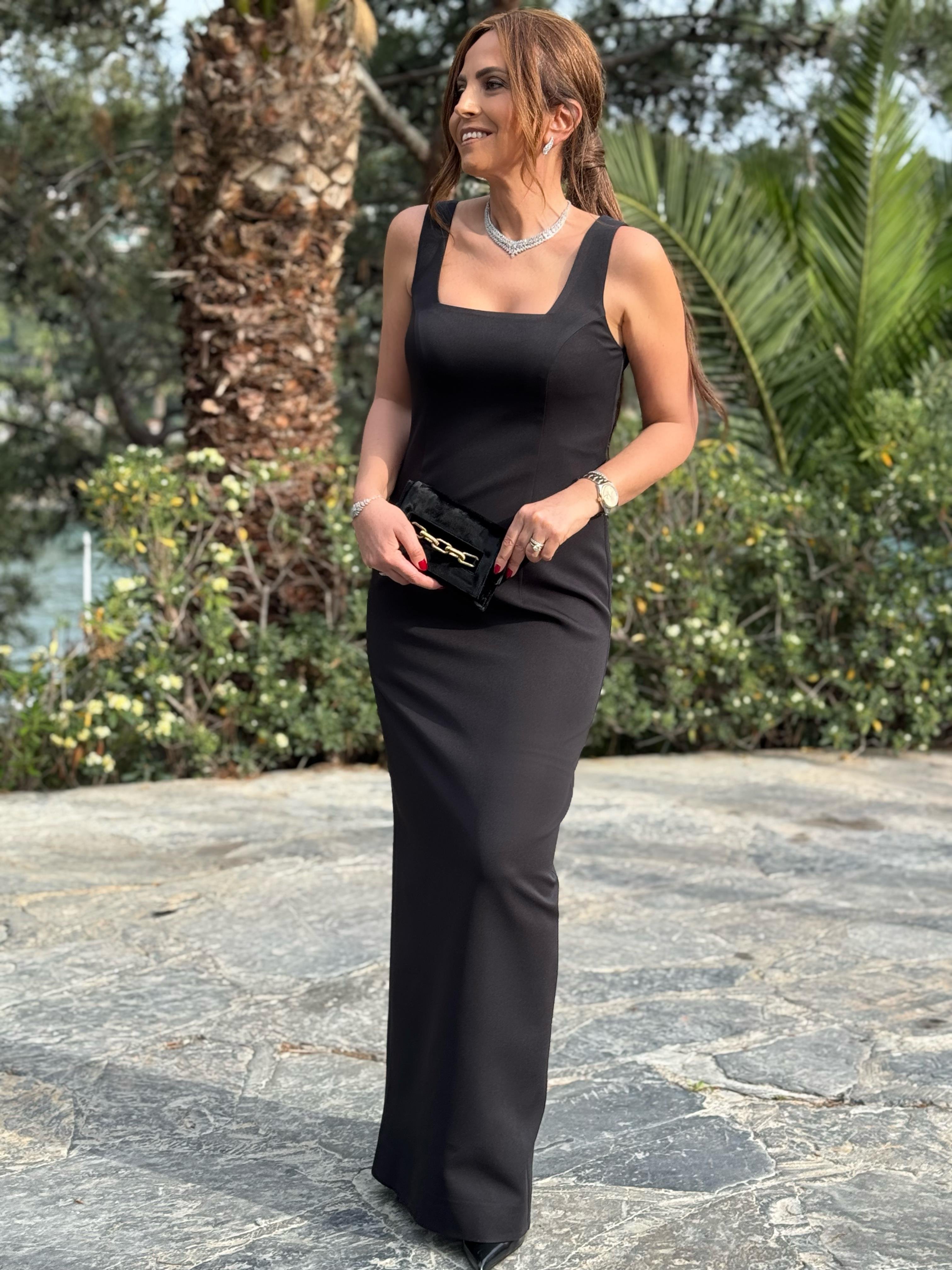 Glow Elbise Siyah-Modalody-Evening Dresses