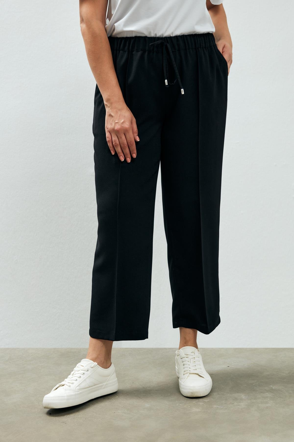 Hermo Trousers Black-Modalody-Plus Size Trousers
