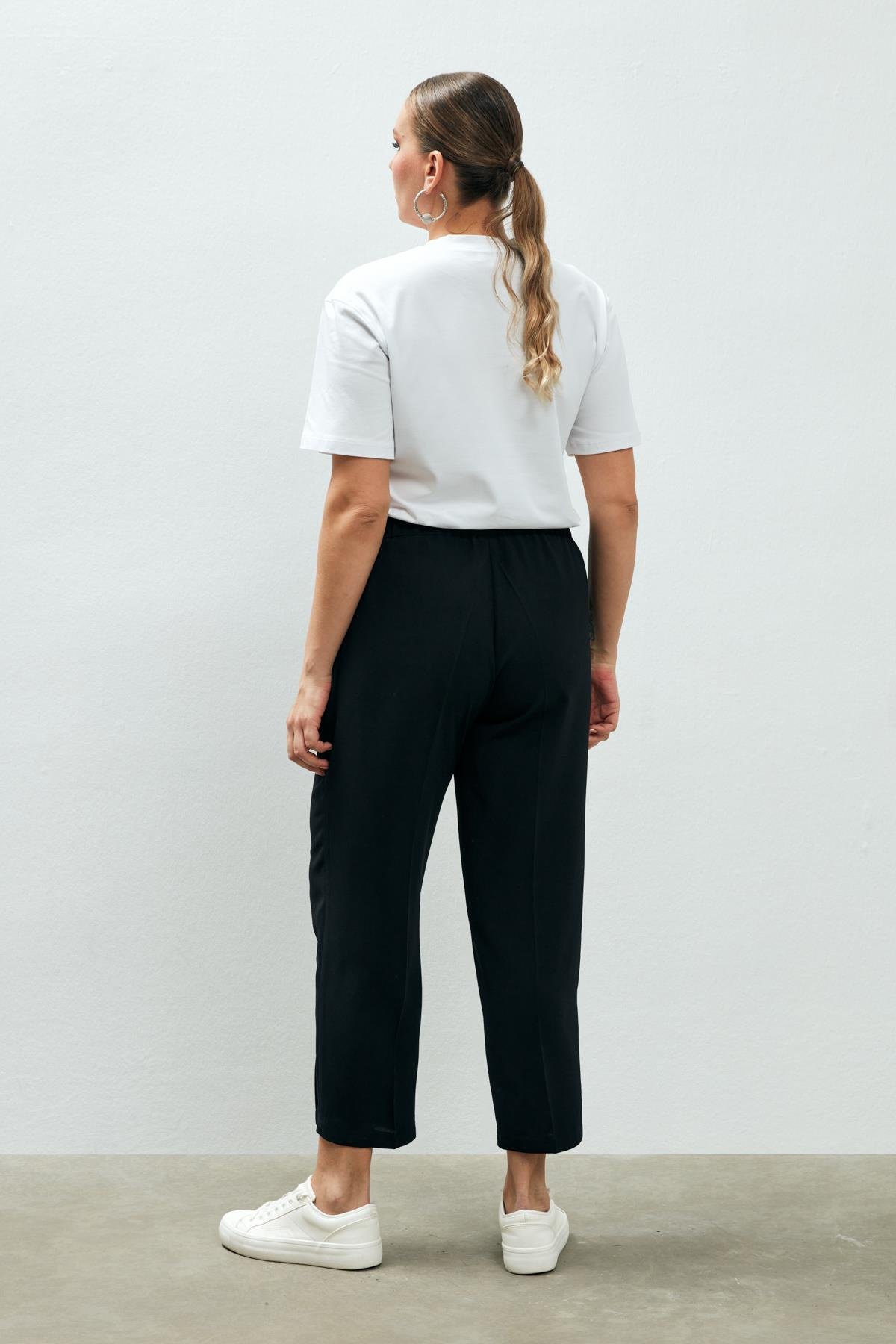 Hermo Trousers Black-Modalody-Plus Size Trousers