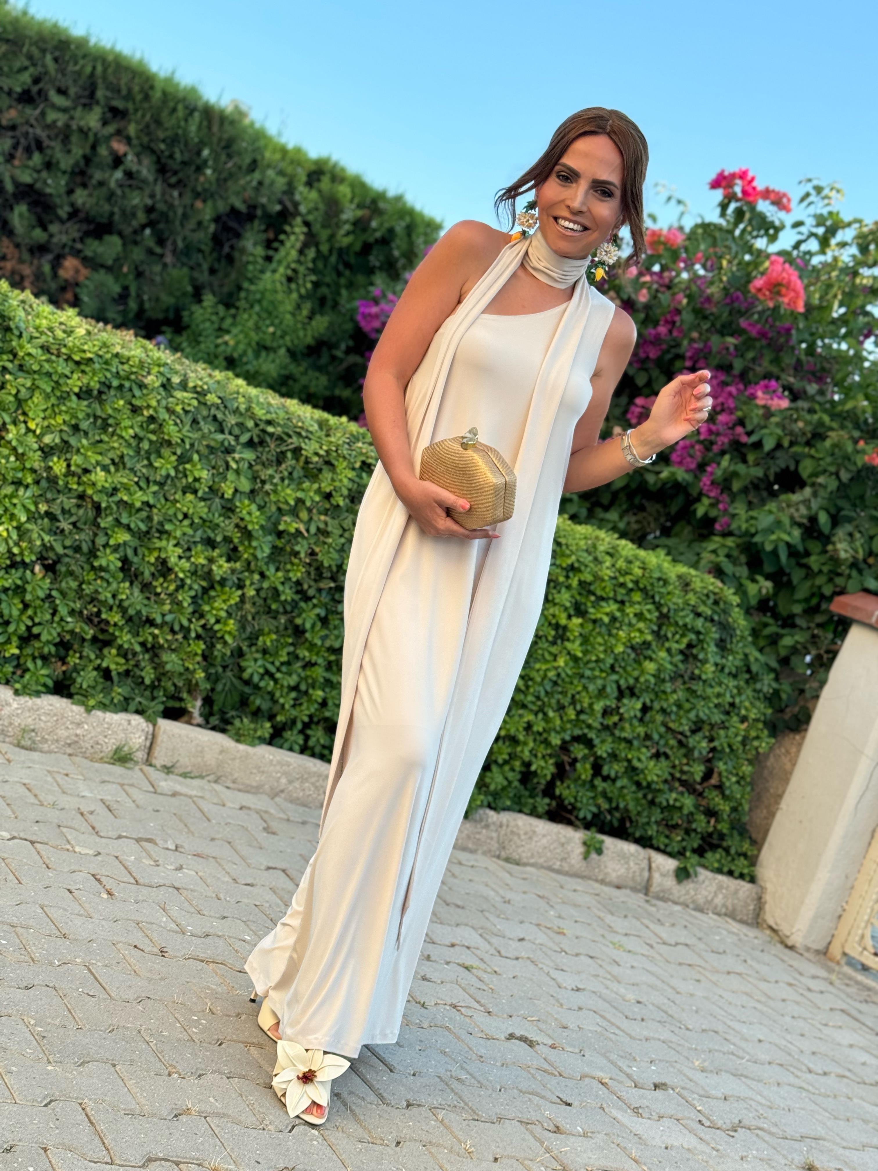 Ibiza Dress Cream-Modalody-Plus Size Dresses