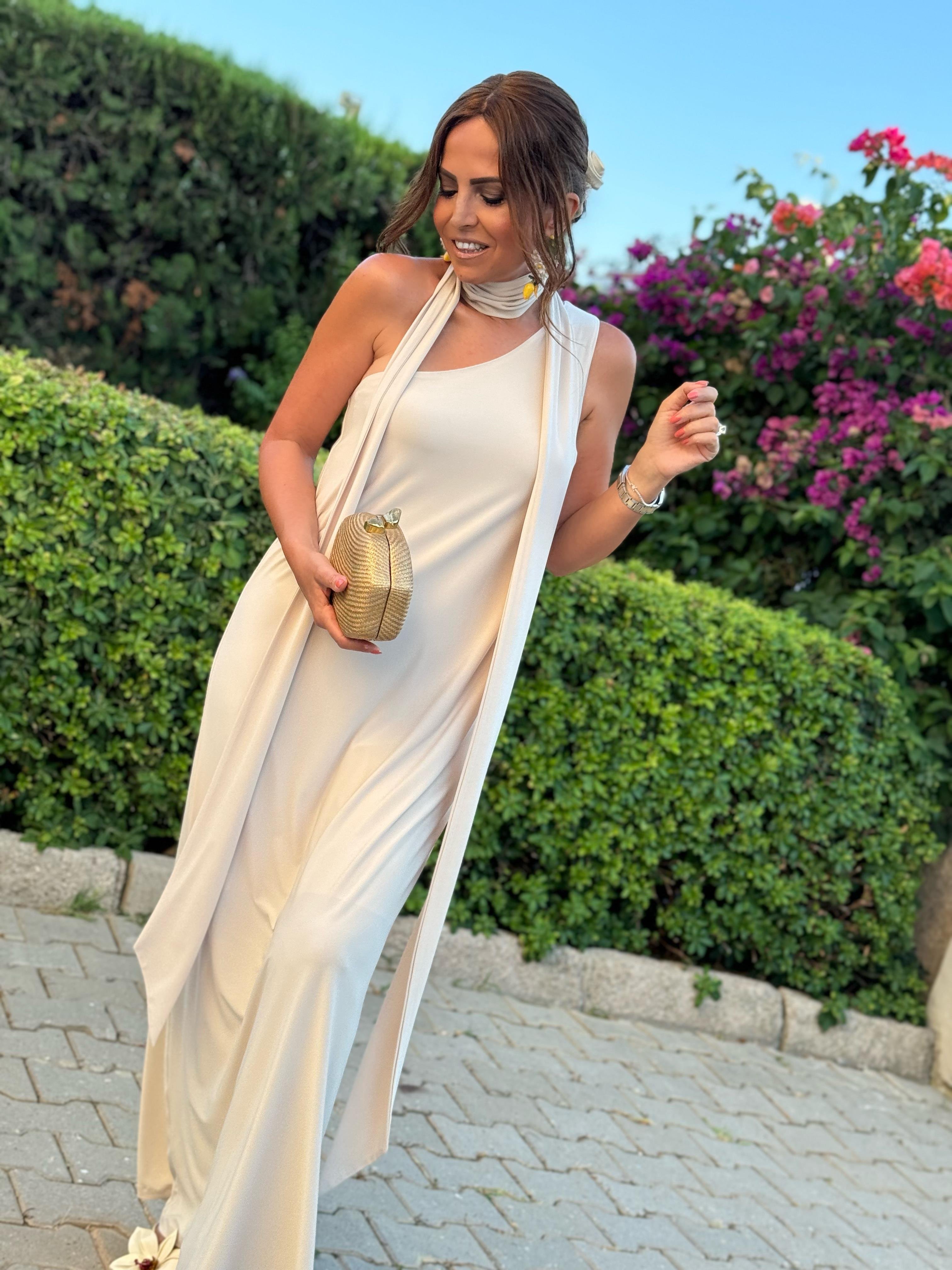 Ibiza Dress Cream-Modalody-Plus Size Dresses