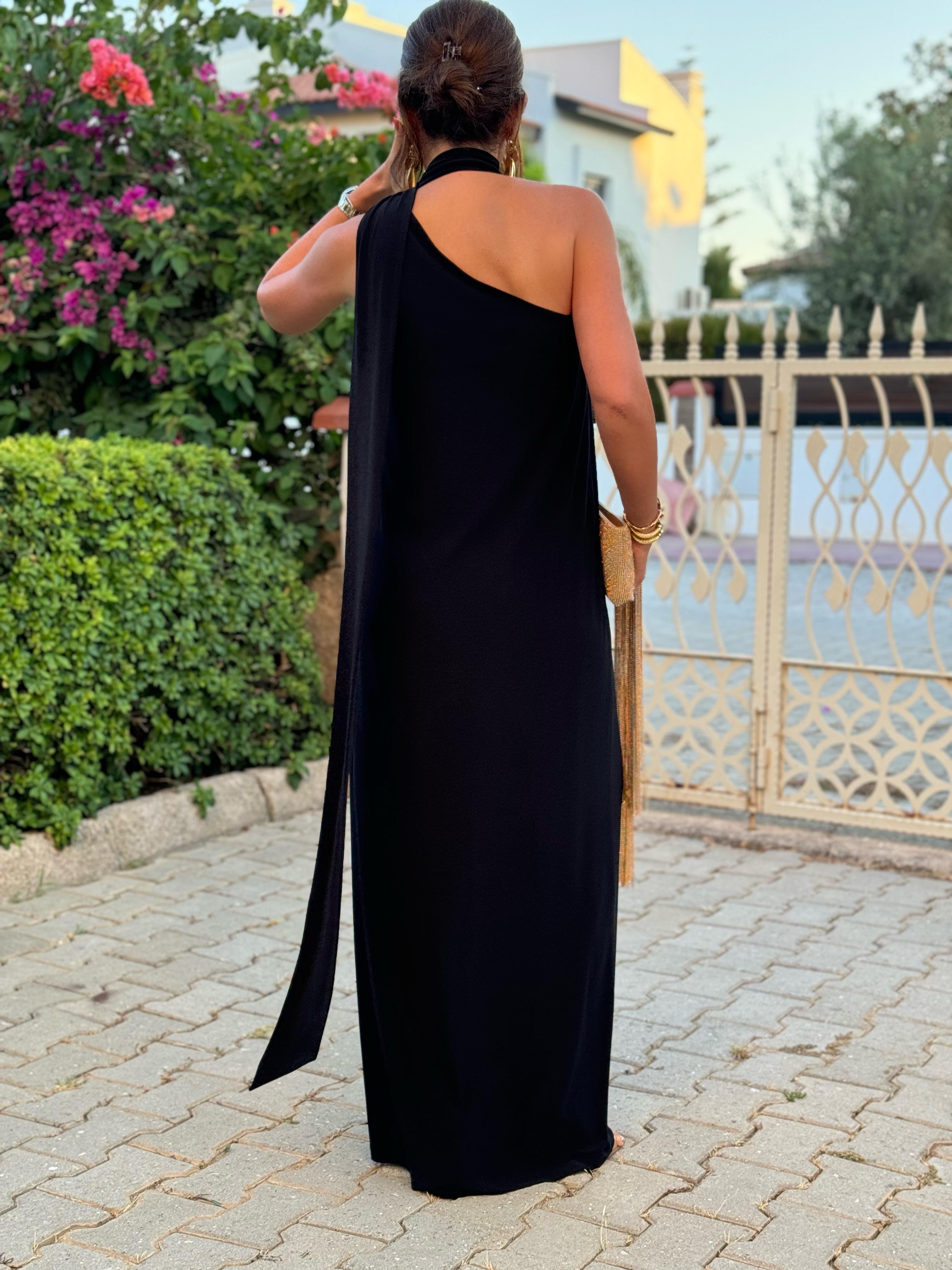 Ibiza Dress Black-Modalody-Plus Size Dresses