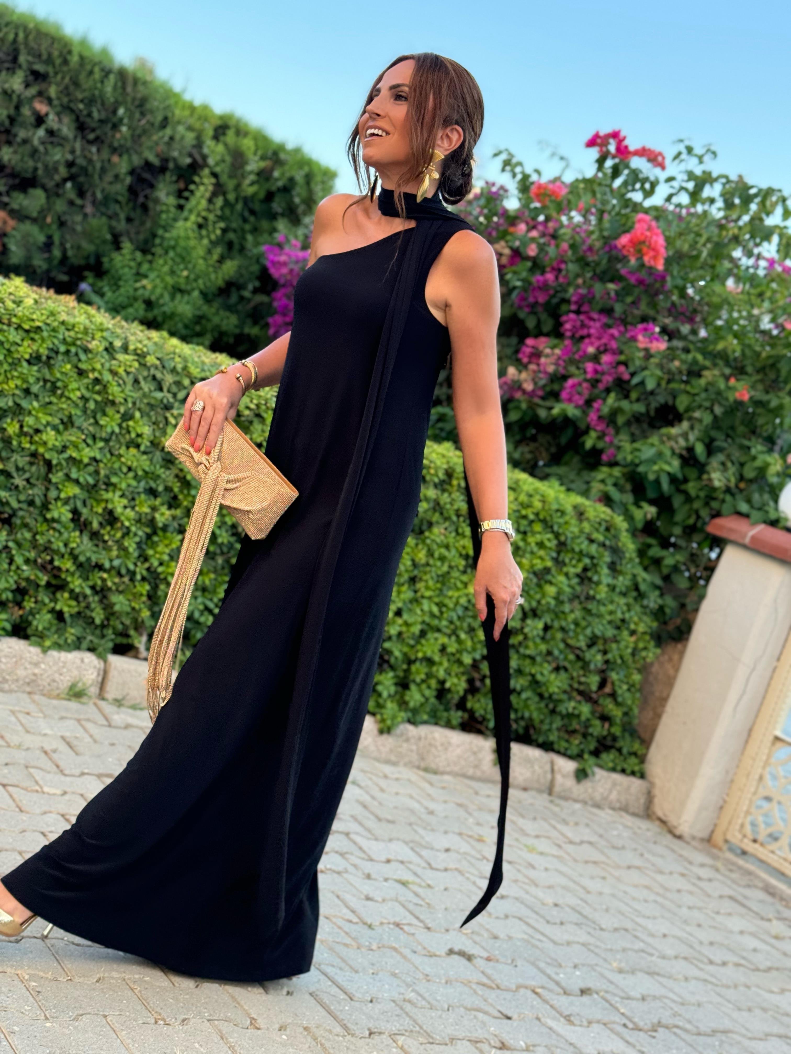 Ibiza Dress Black-Modalody-Plus Size Dresses