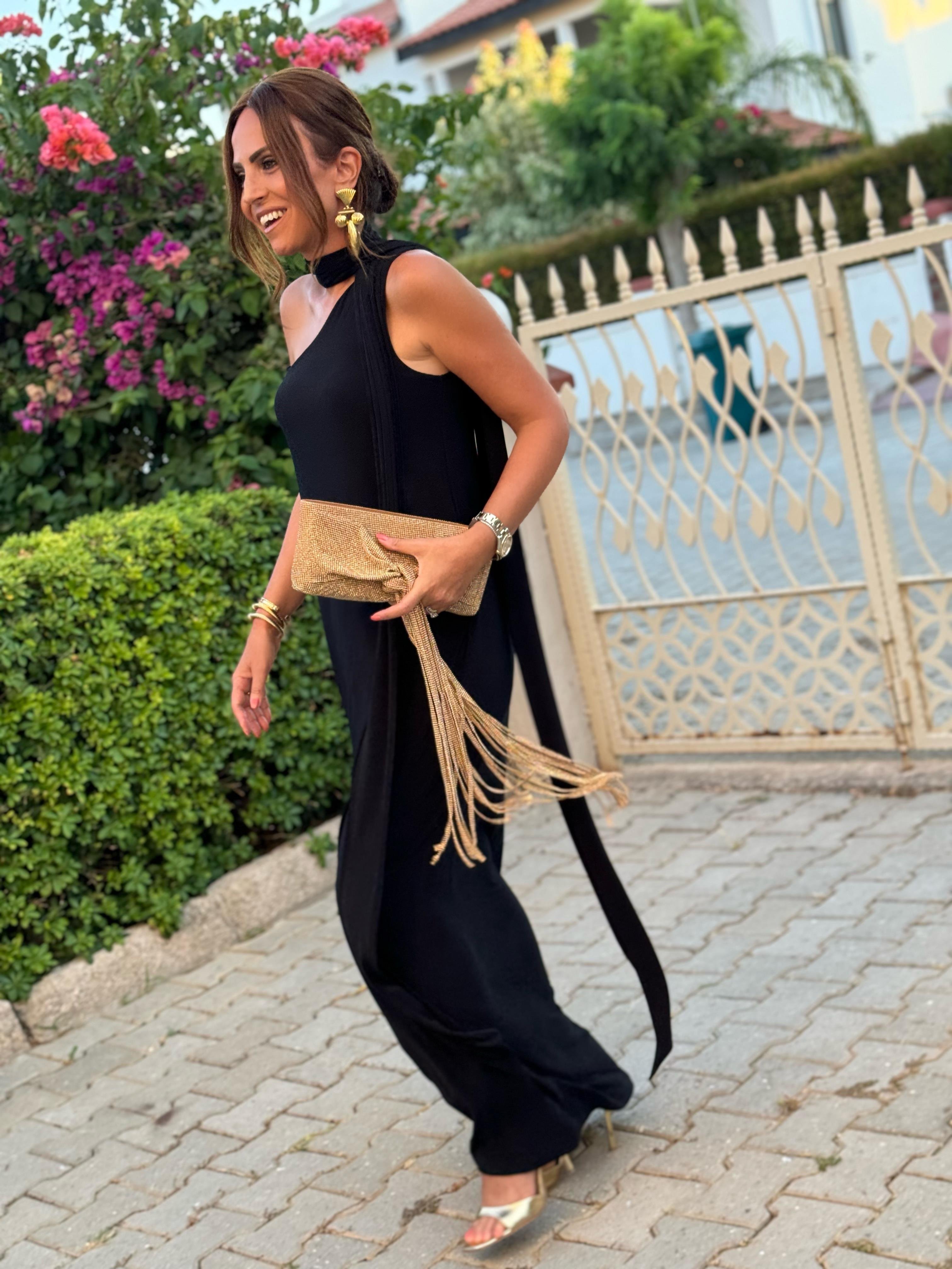 Ibiza Dress Black-Modalody-Plus Size Dresses