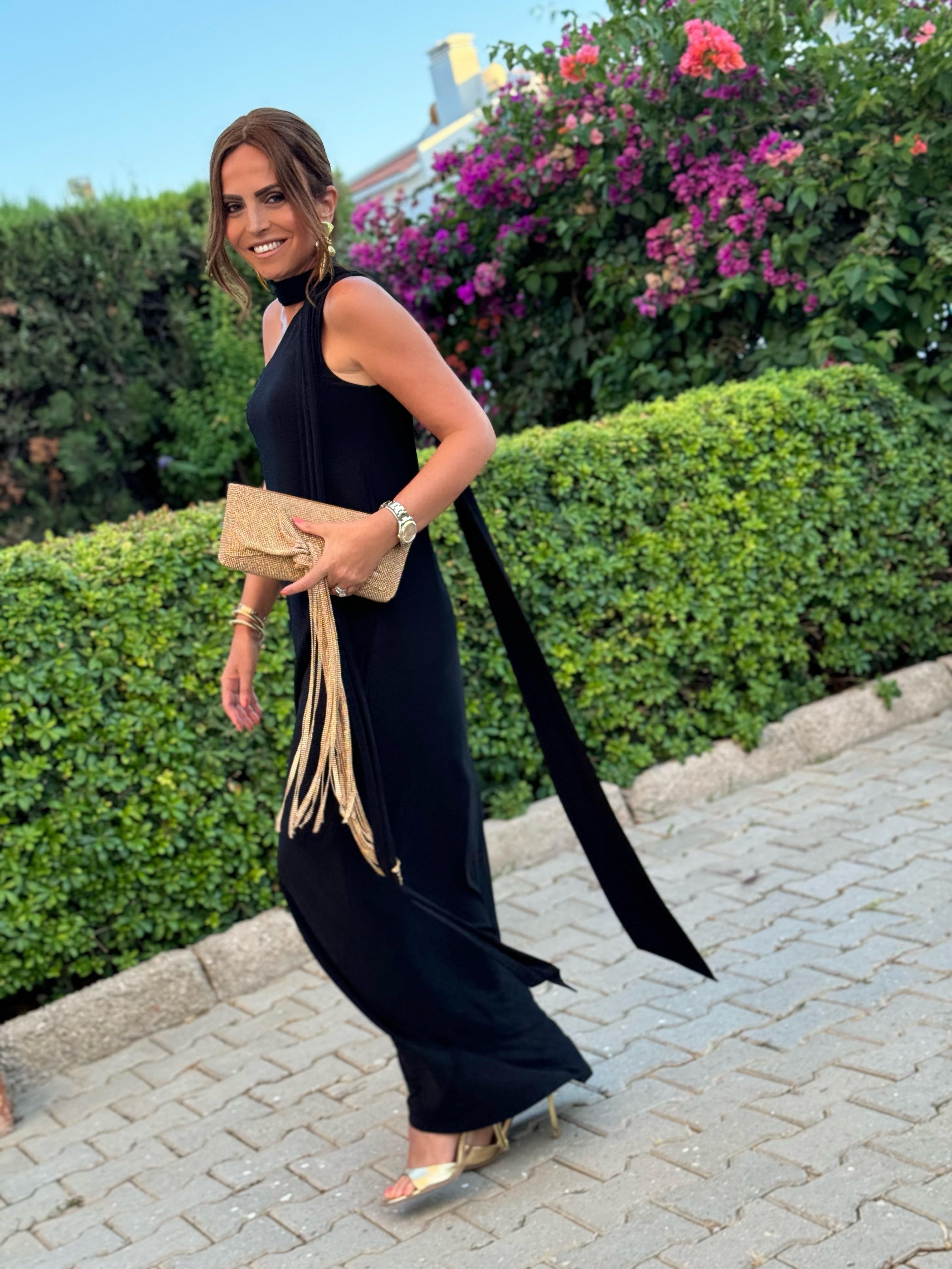 Ibiza Dress Black-Modalody-Plus Size Dresses