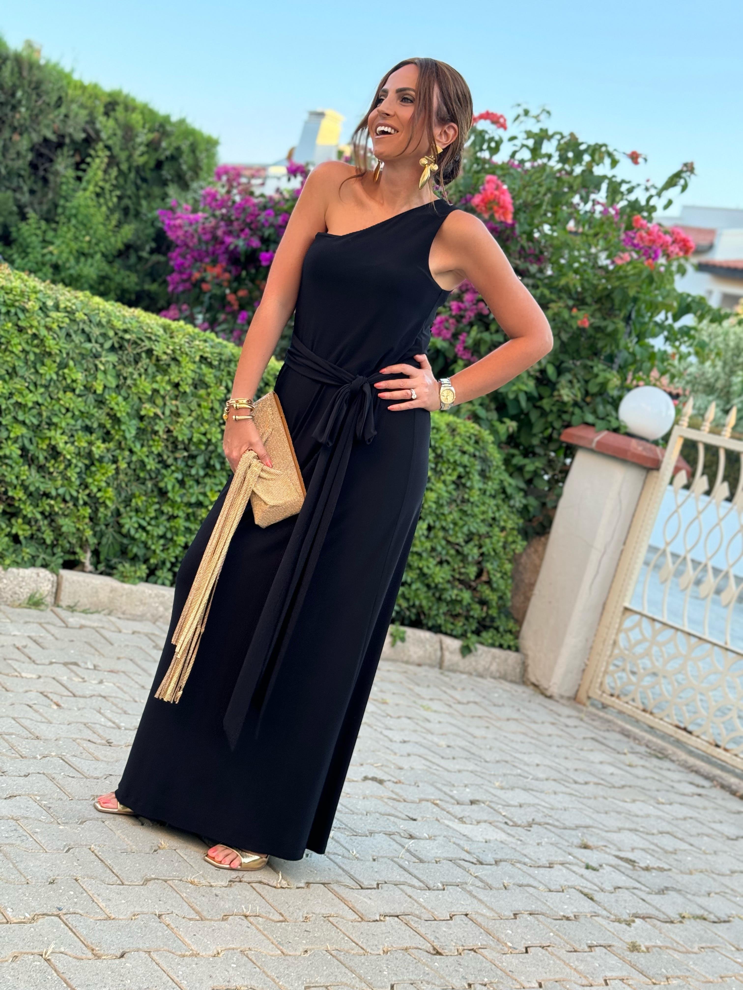 Ibiza Dress Black-Modalody-Plus Size Dresses