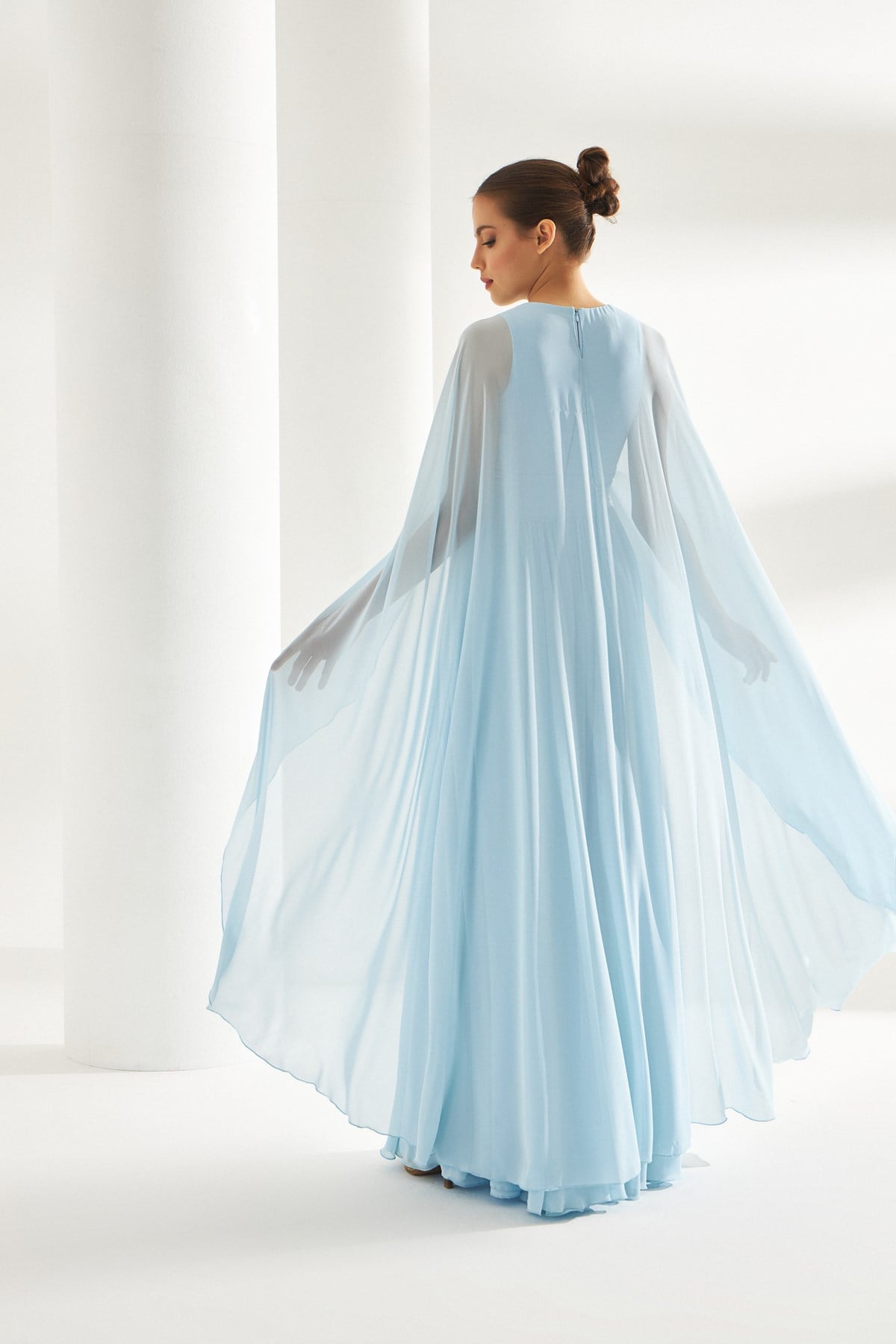 Irena Dress Blue-Modalody-Plus Size Evening Gowns