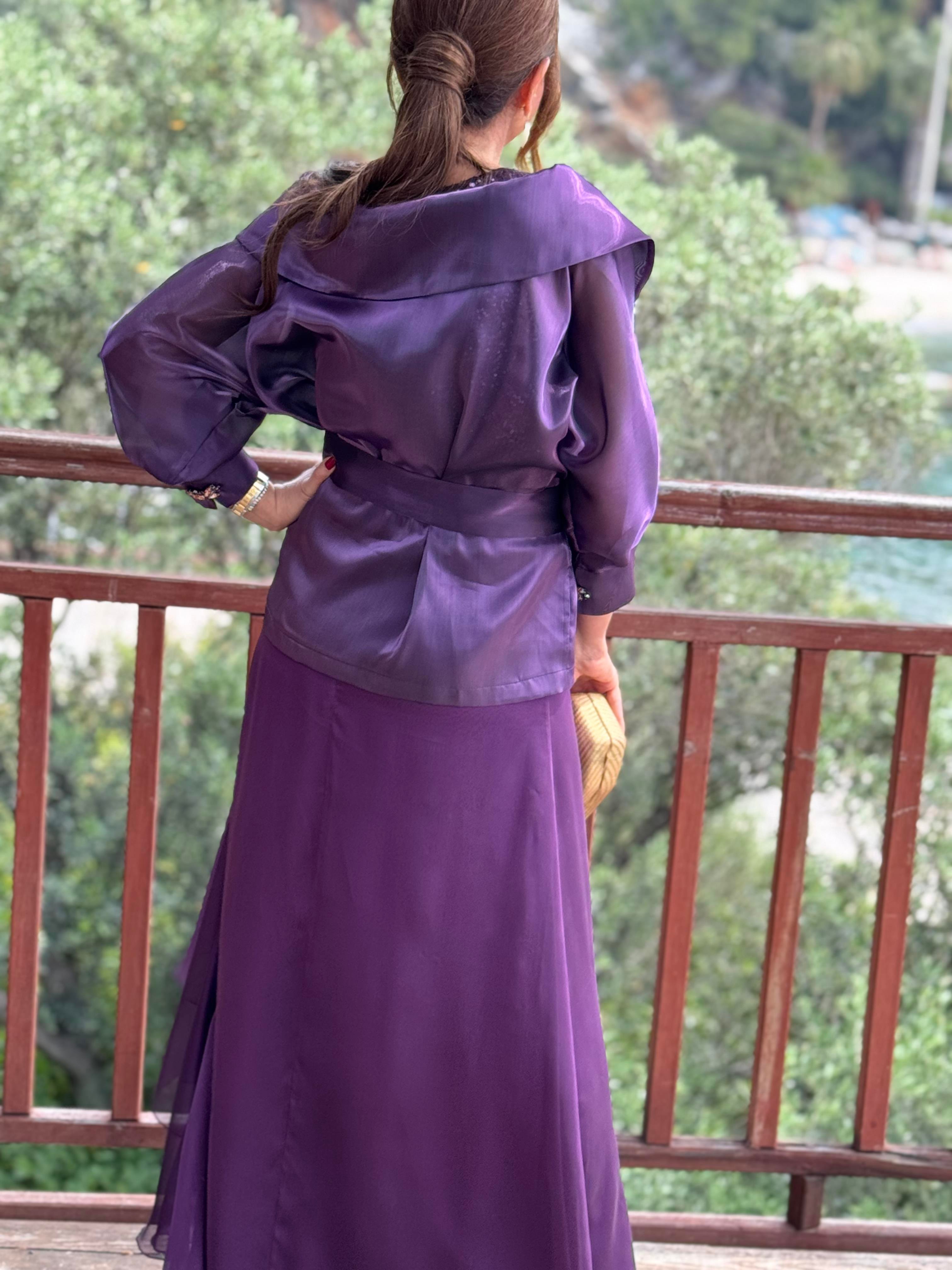 İsabela Jacket Purple-Modalody-Plus Size Jackets