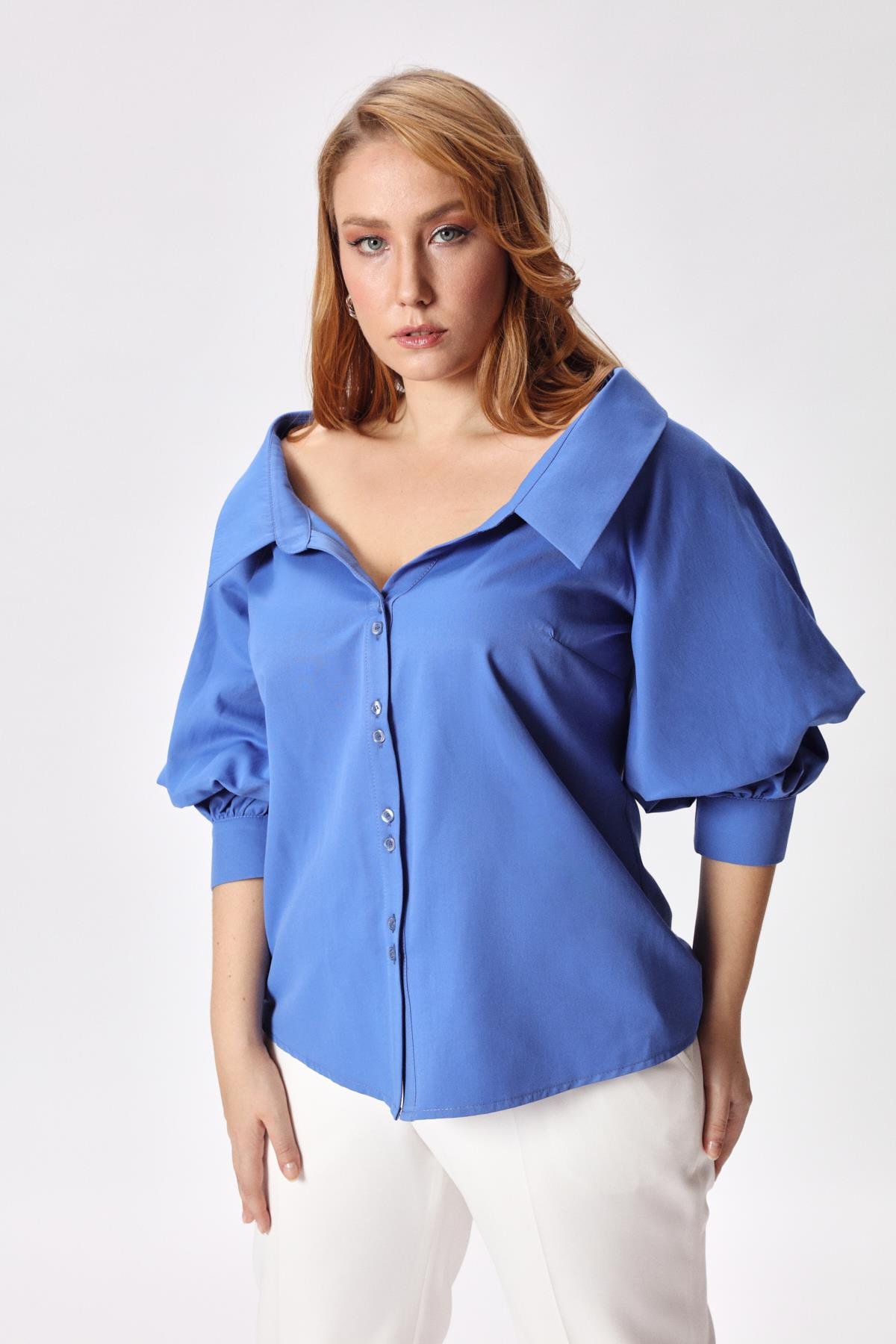 Jenny Shirt Blue-Modalody-Shirts