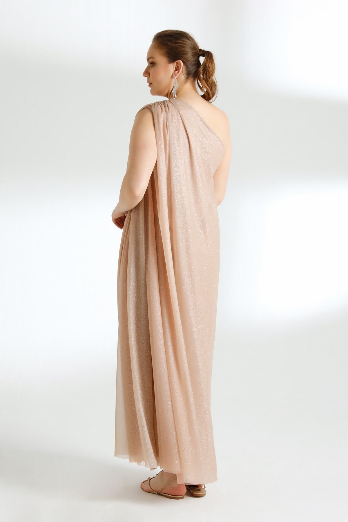 Kybele Dress Beige-Modalody-Evening Dresses