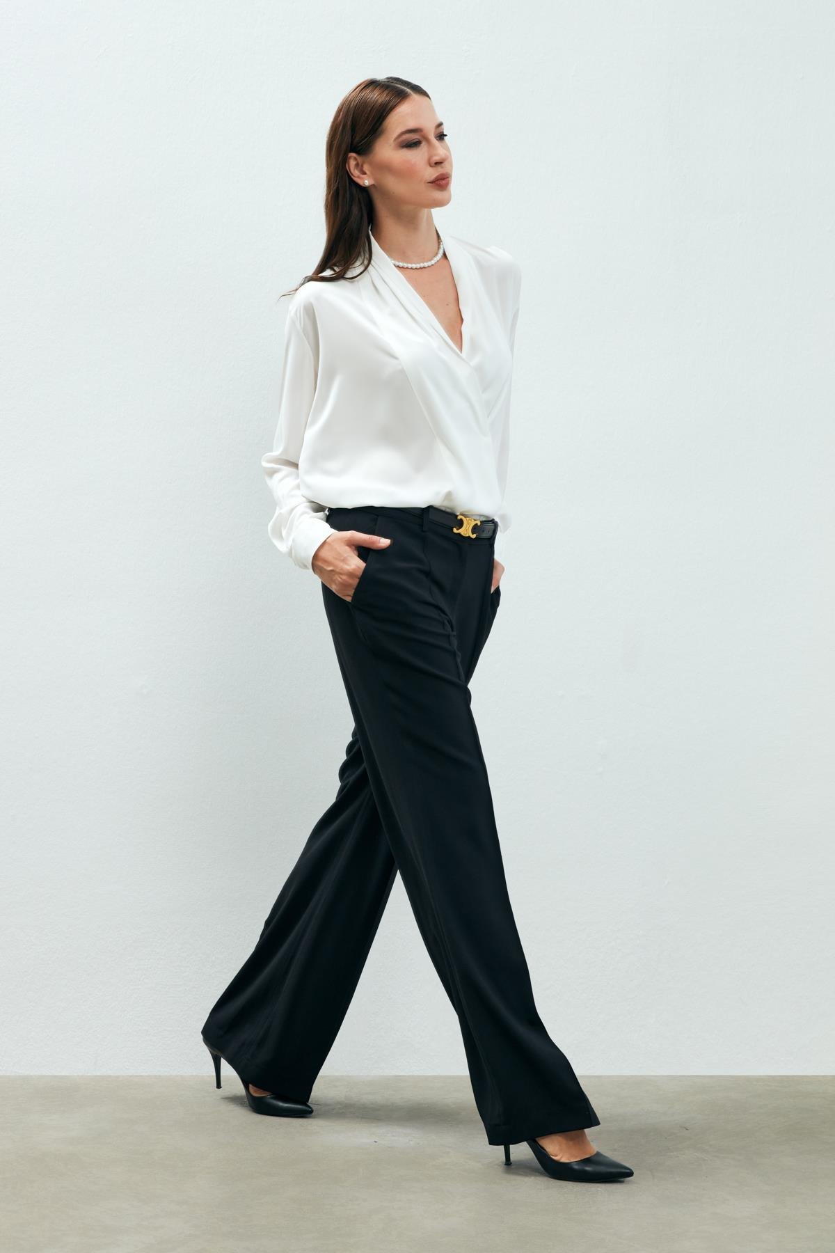 Lena Shirt White-Modalody-Plus Size Shirts 