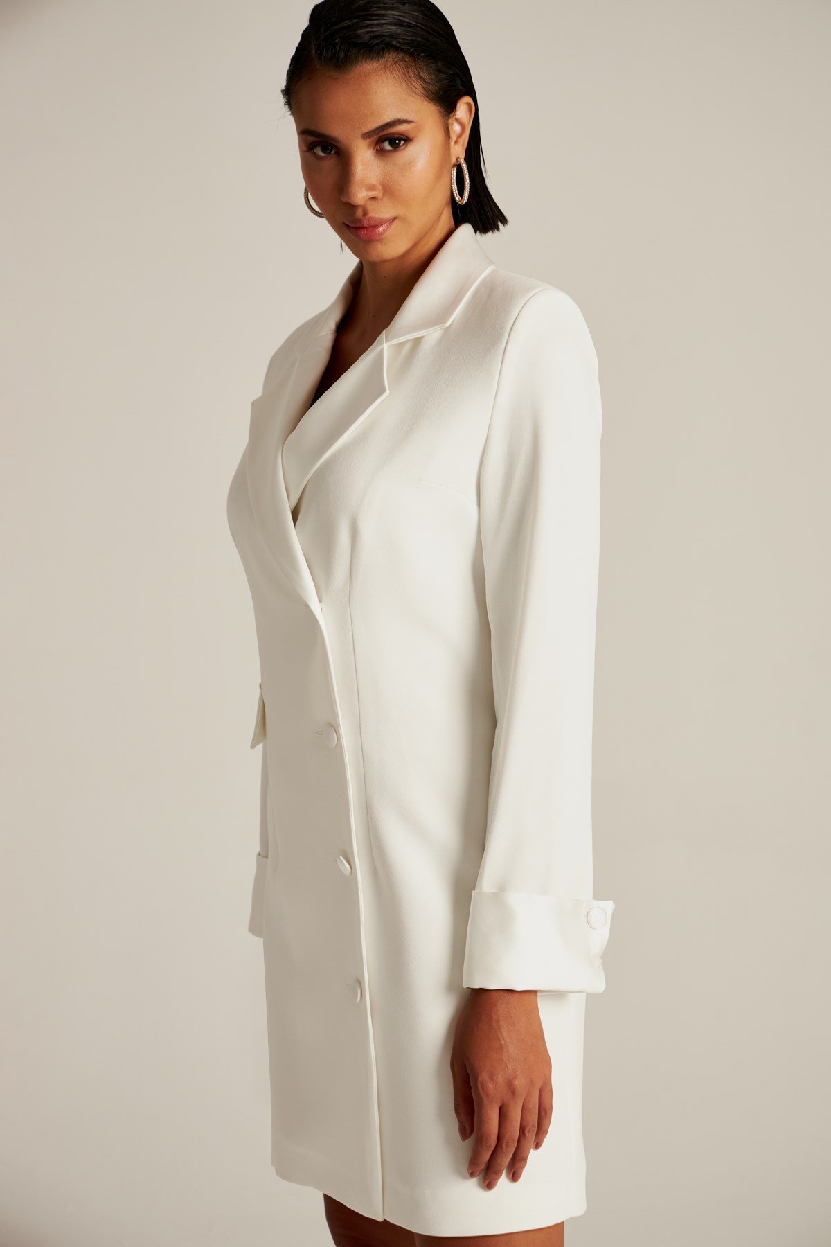 Lindo Elbise Krem-Modalody-Büyük Beden Abiyeler