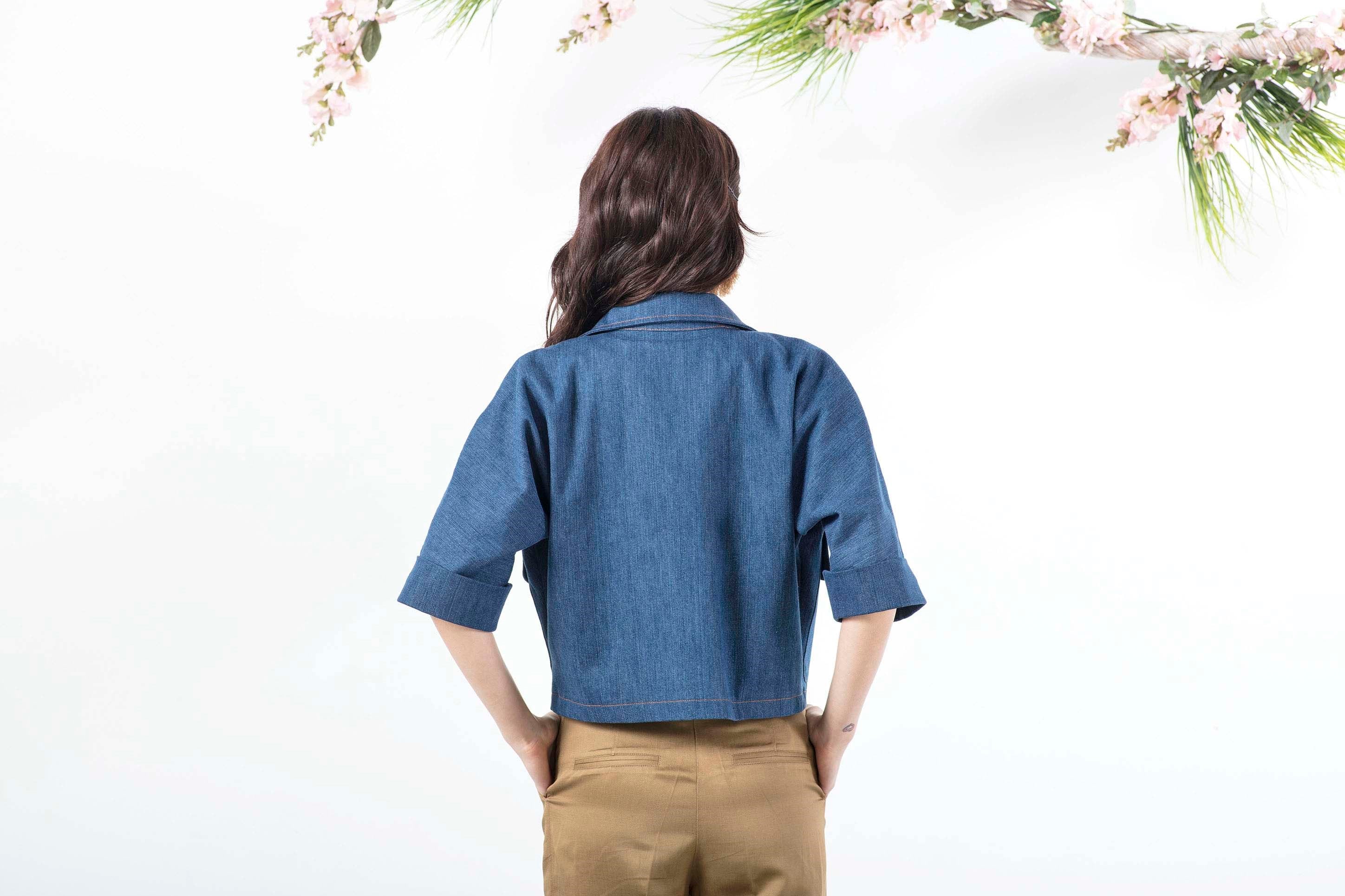 Lulu Denim Ceket -Modalogy-Jackets & Coats
