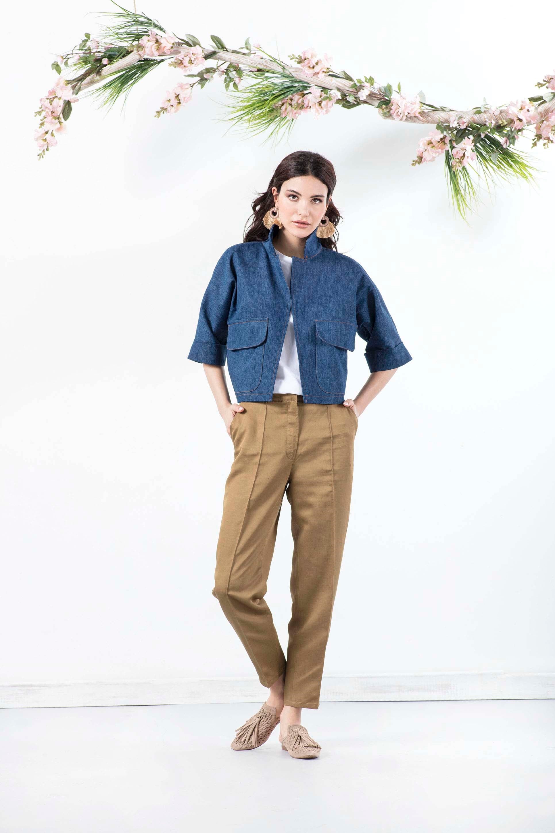 Lulu Denim Ceket -Modalogy-Jackets & Coats