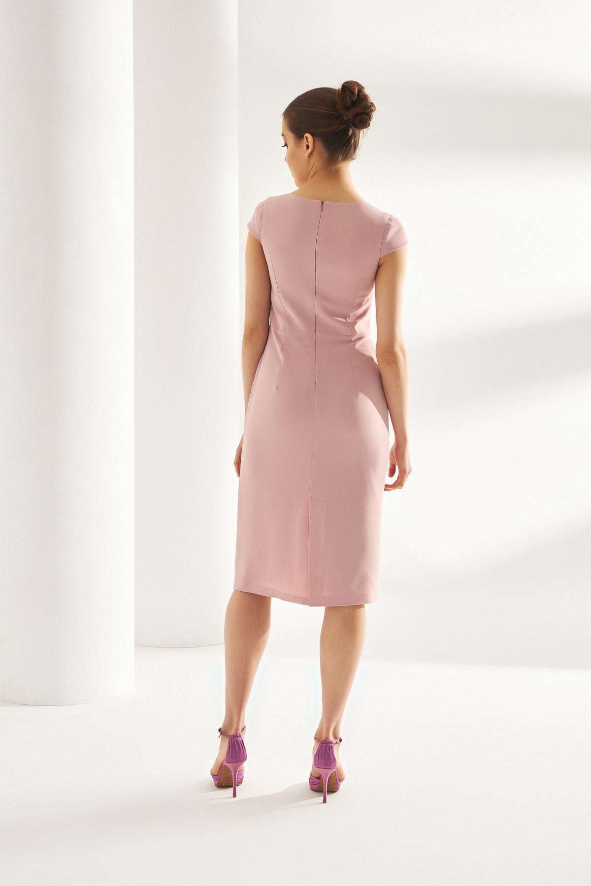 Margo Dress Pink-Modalody-Plus Size Evening Gowns