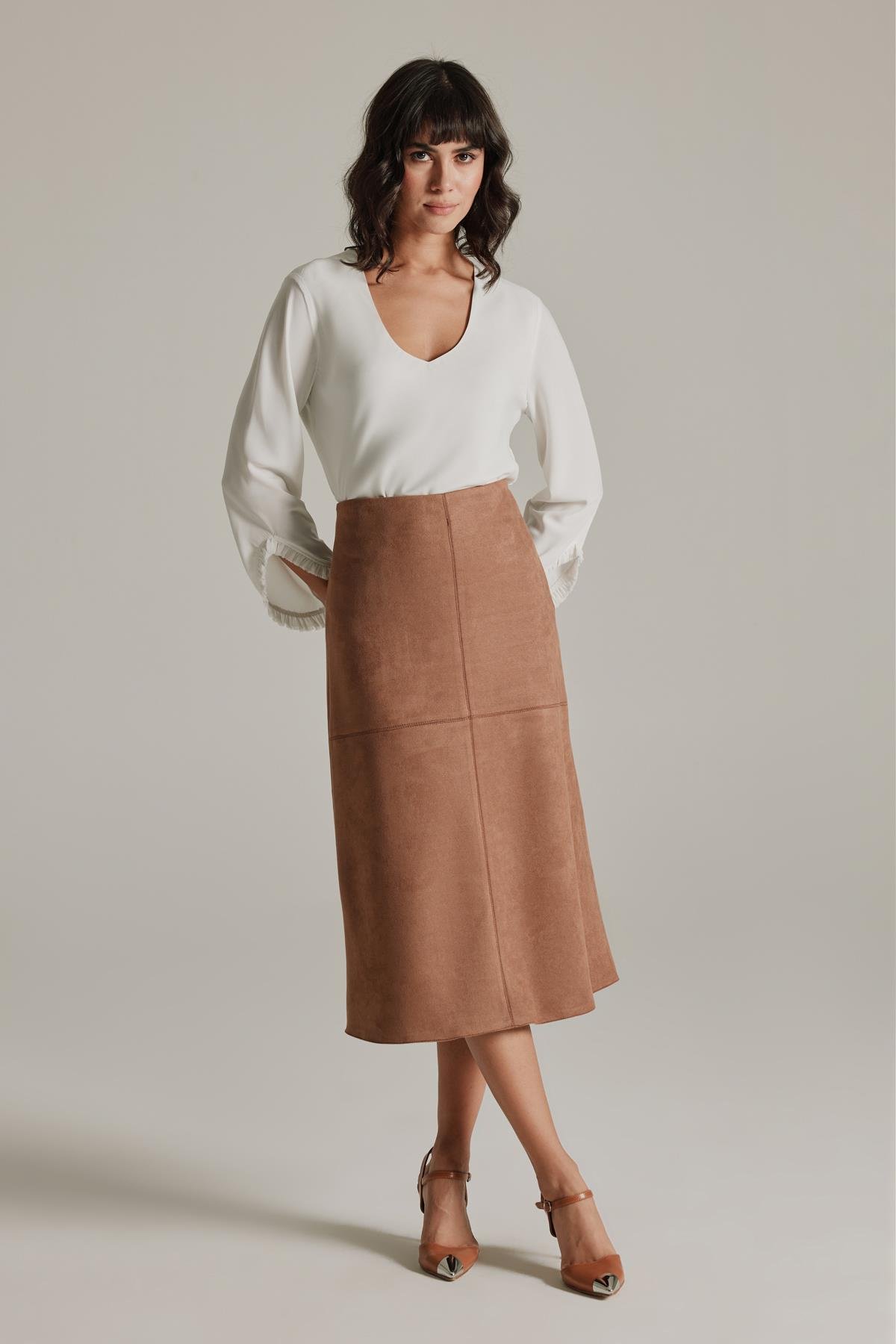 Maya Blouse Ecru-Modalogy-Blouses