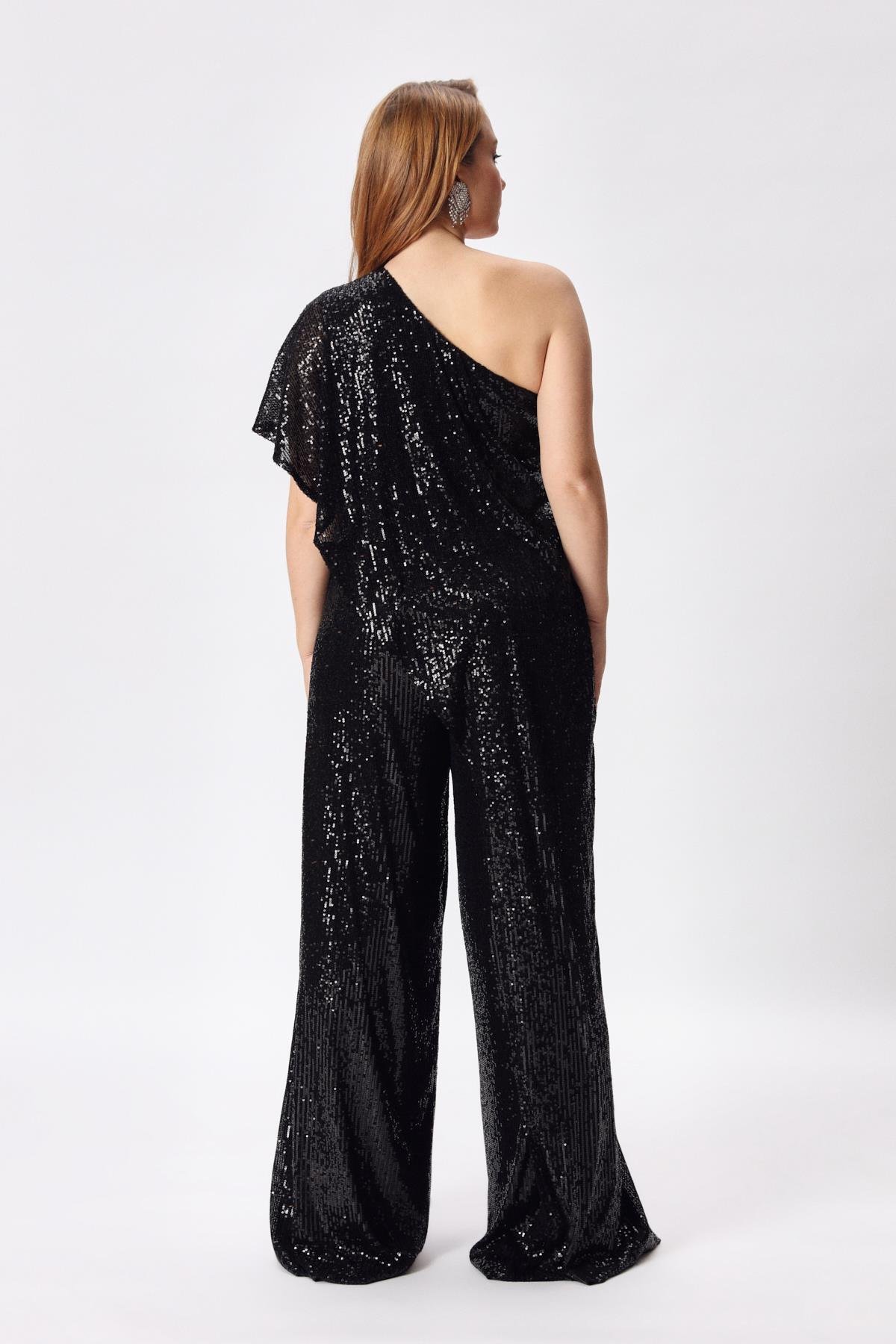 Melisa Jumpsuit Black Diamond-Modalody-Plus Size Evening Gowns