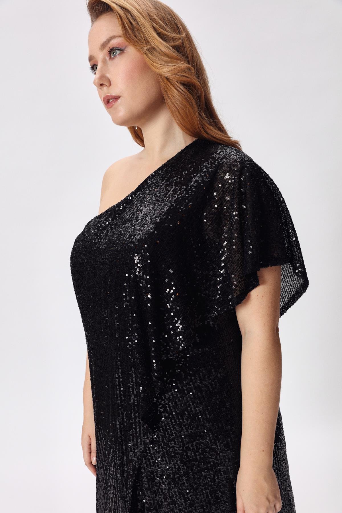 Melisa Jumpsuit Black Diamond-Modalody-Plus Size Evening Gowns