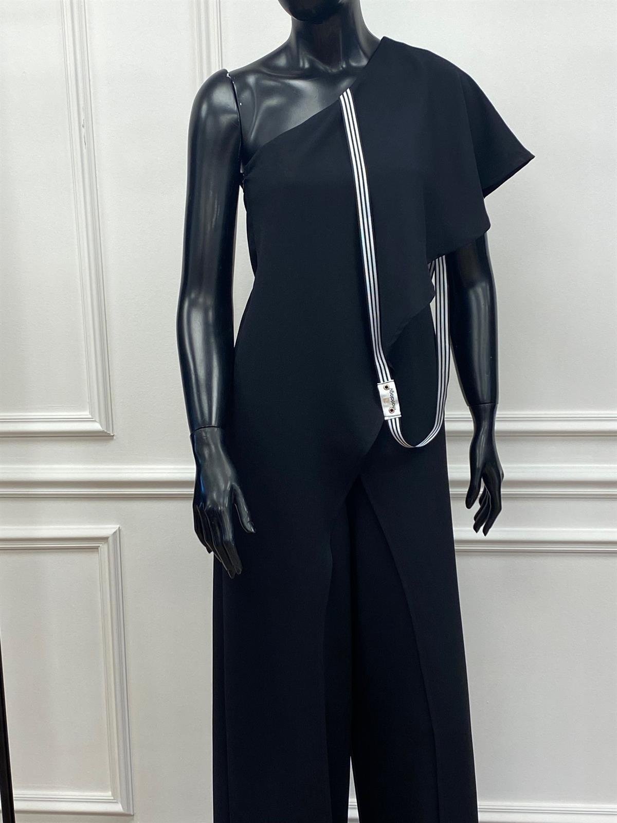 Melisa Jumpsuit Black-Modalogy-Plus Size Evening Gowns