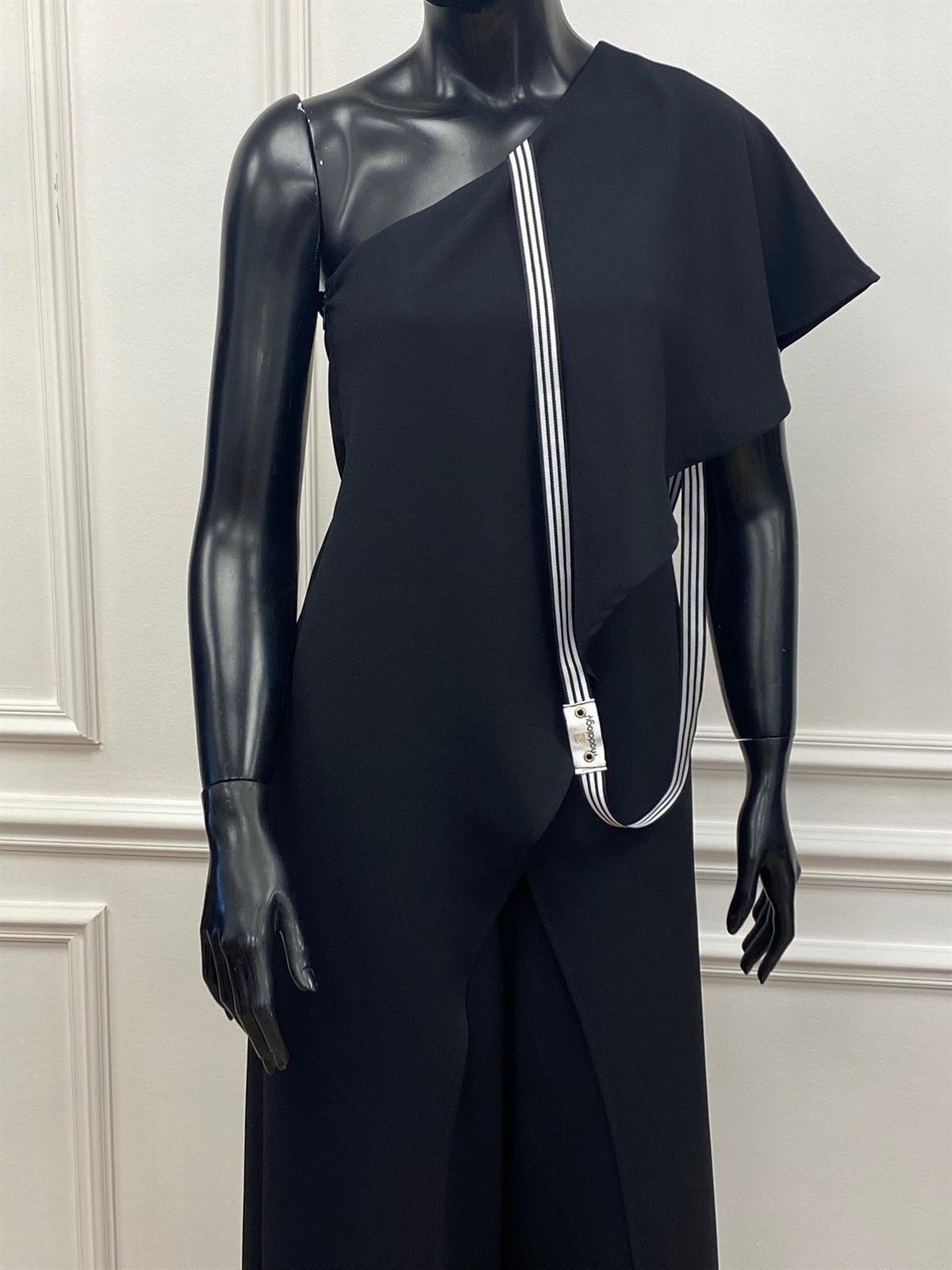 Melisa Jumpsuit Black-Modalogy-Plus Size Evening Gowns