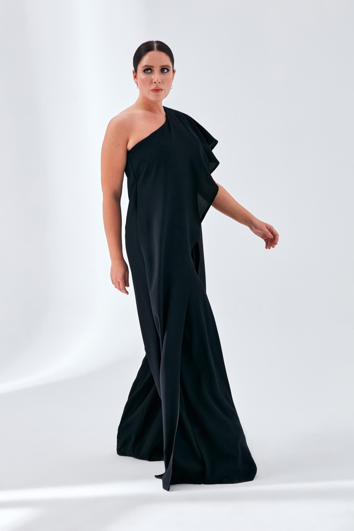 Melisa Jumpsuit Black-Modalogy-Plus Size Evening Gowns
