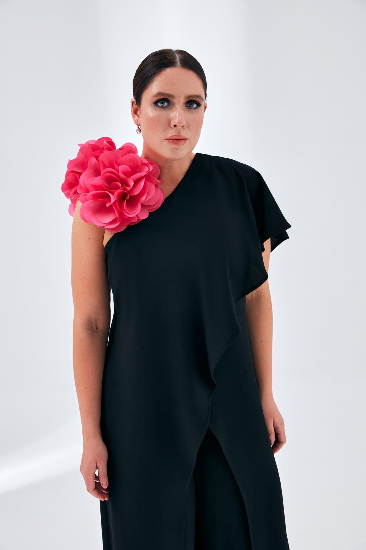 Melisa Jumpsuit Black-Modalogy-Plus Size Evening Gowns
