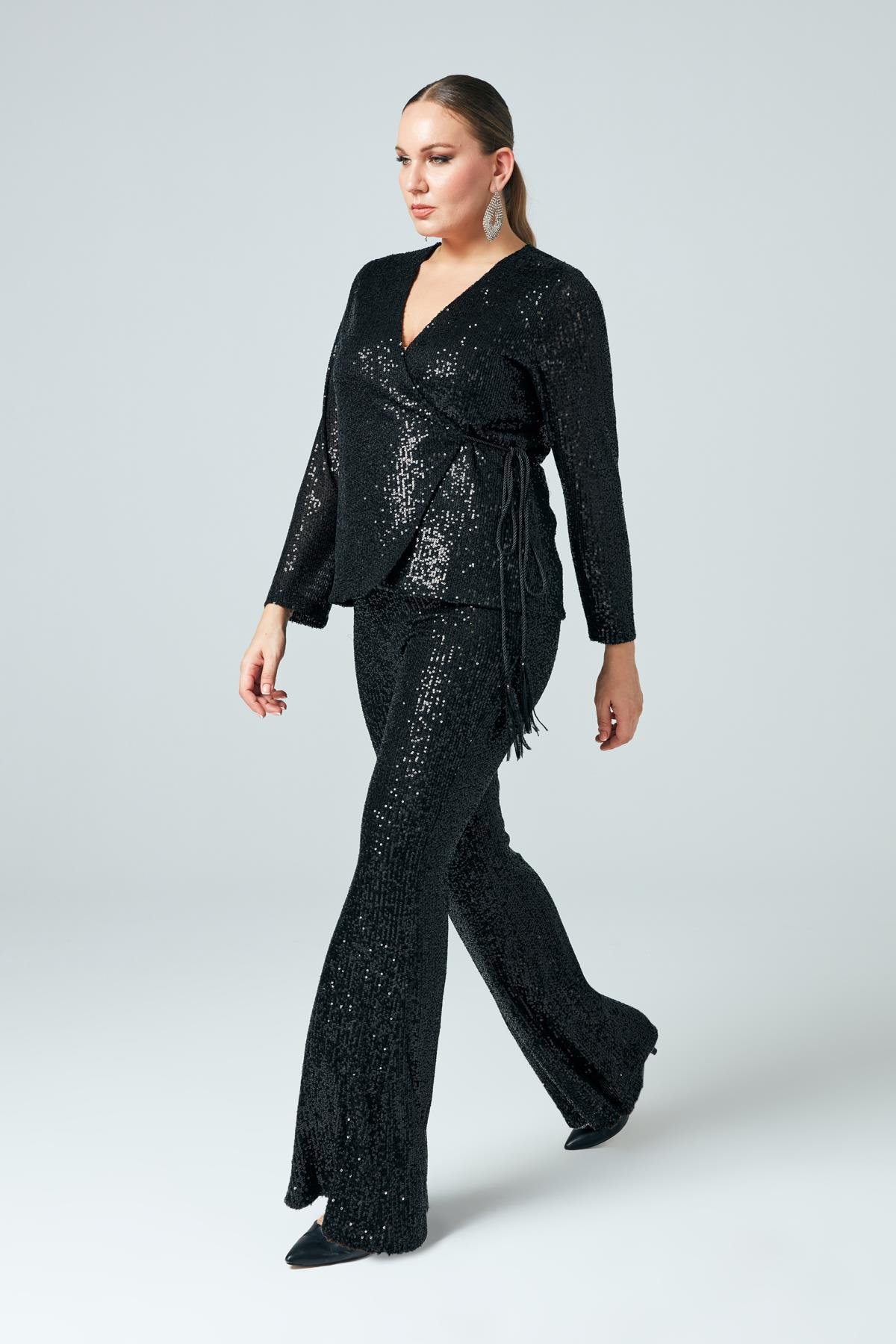 Mirela Trousers Nero-Modalody-Plus Size Trousers