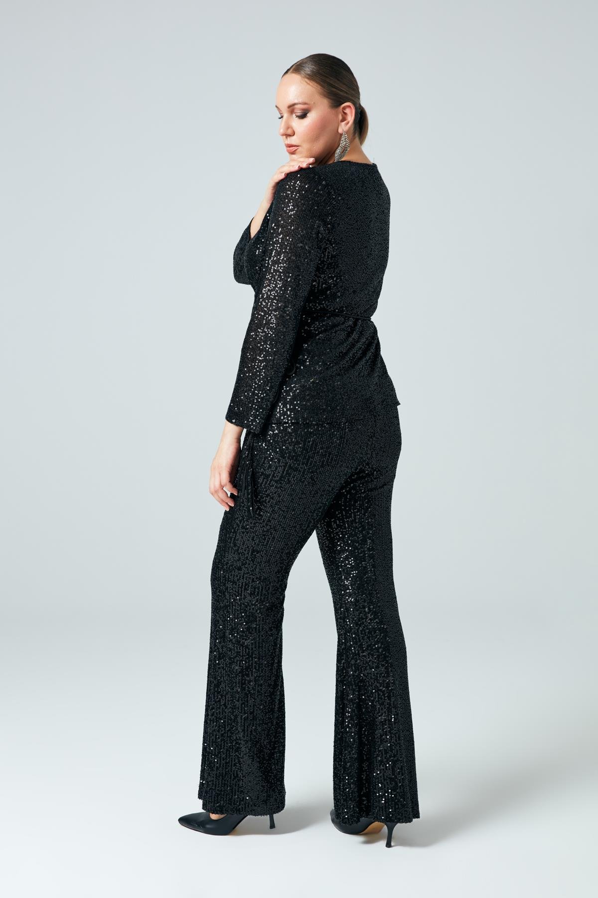 Mirela Trousers Nero-Modalody-Plus Size Trousers