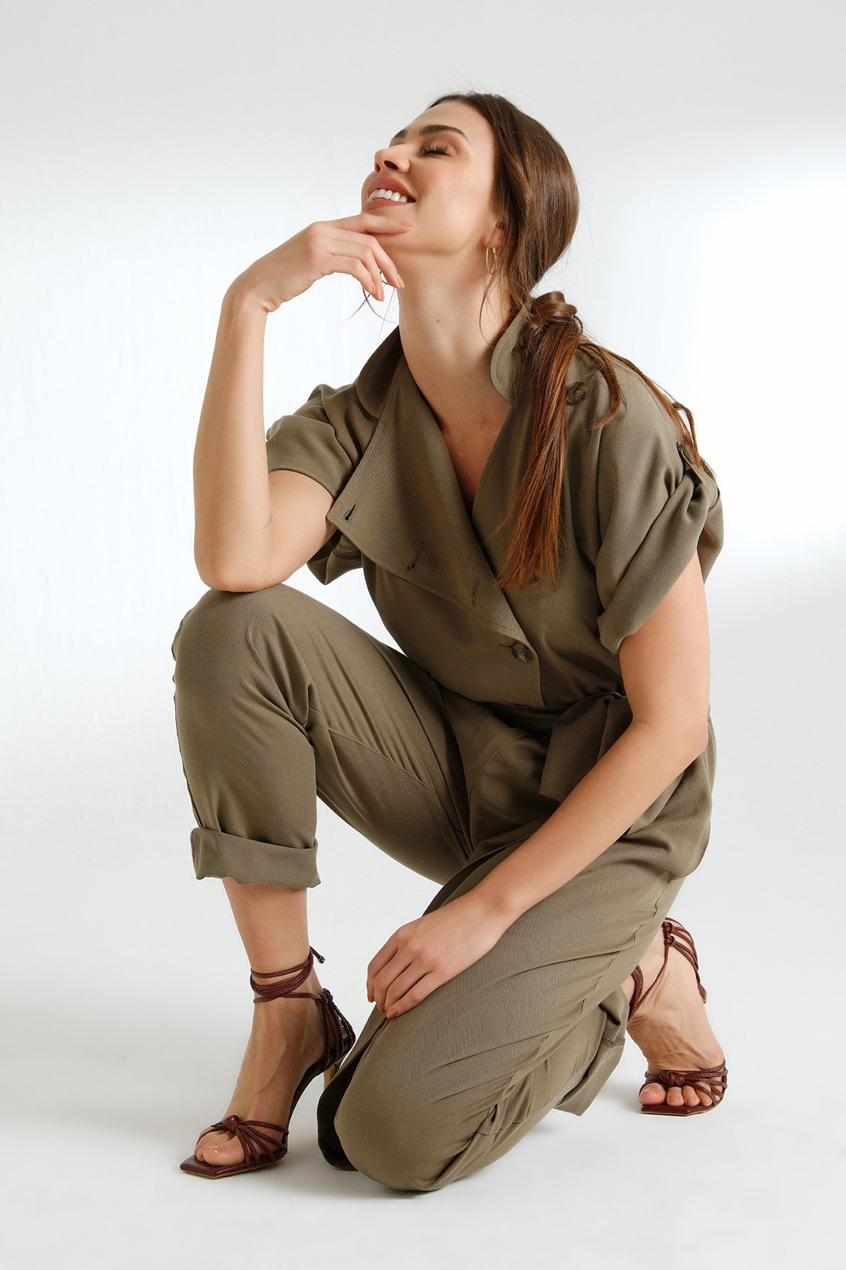 Mori Jumpsuit Khaki-Modalody-Jumpsuits