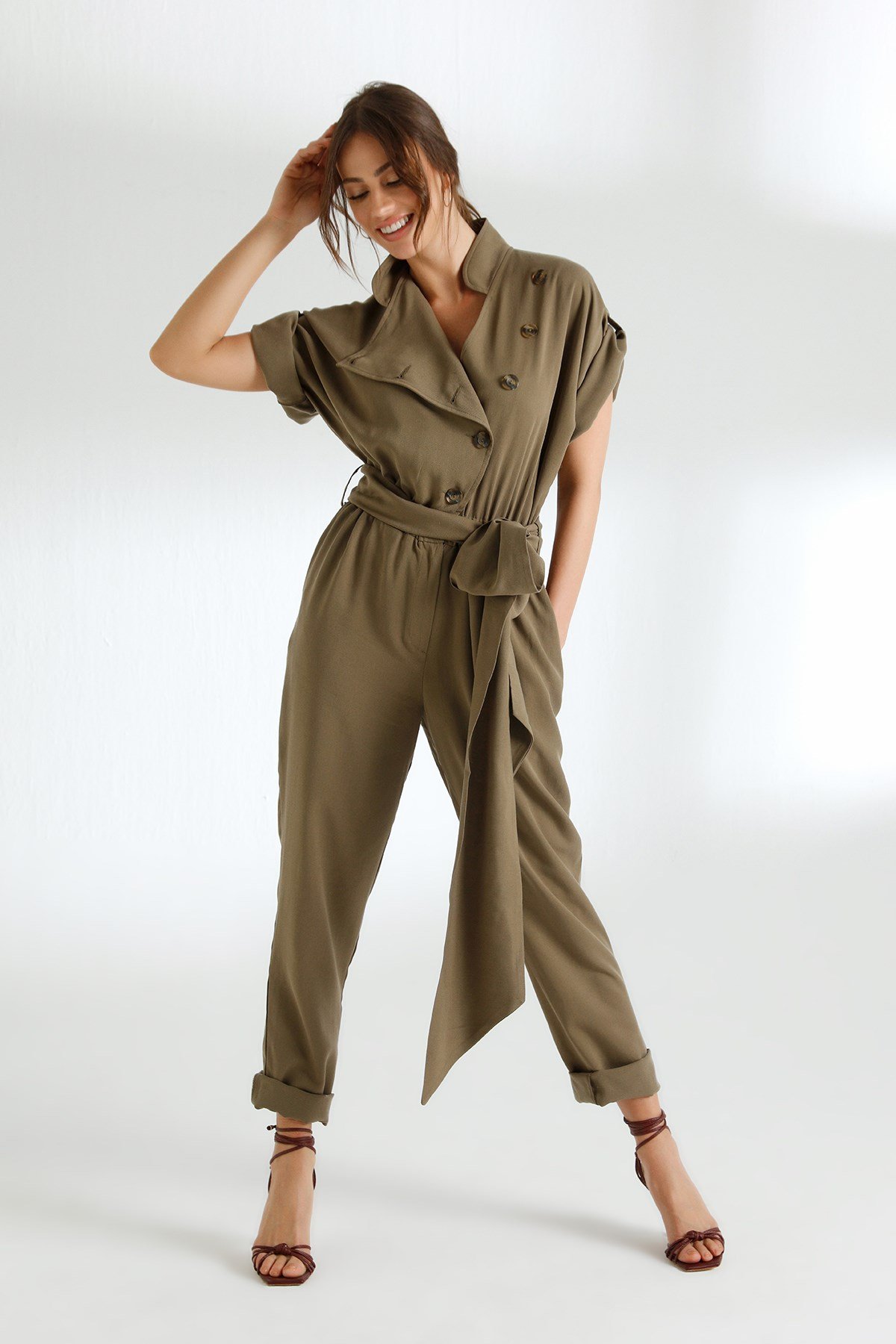 Mori Jumpsuit Khaki-Modalody-Jumpsuits