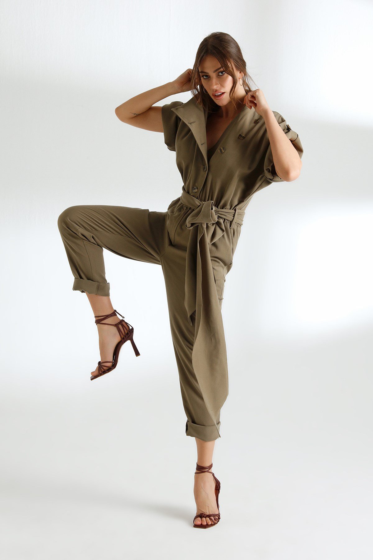 Mori Jumpsuit Khaki-Modalody-Jumpsuits
