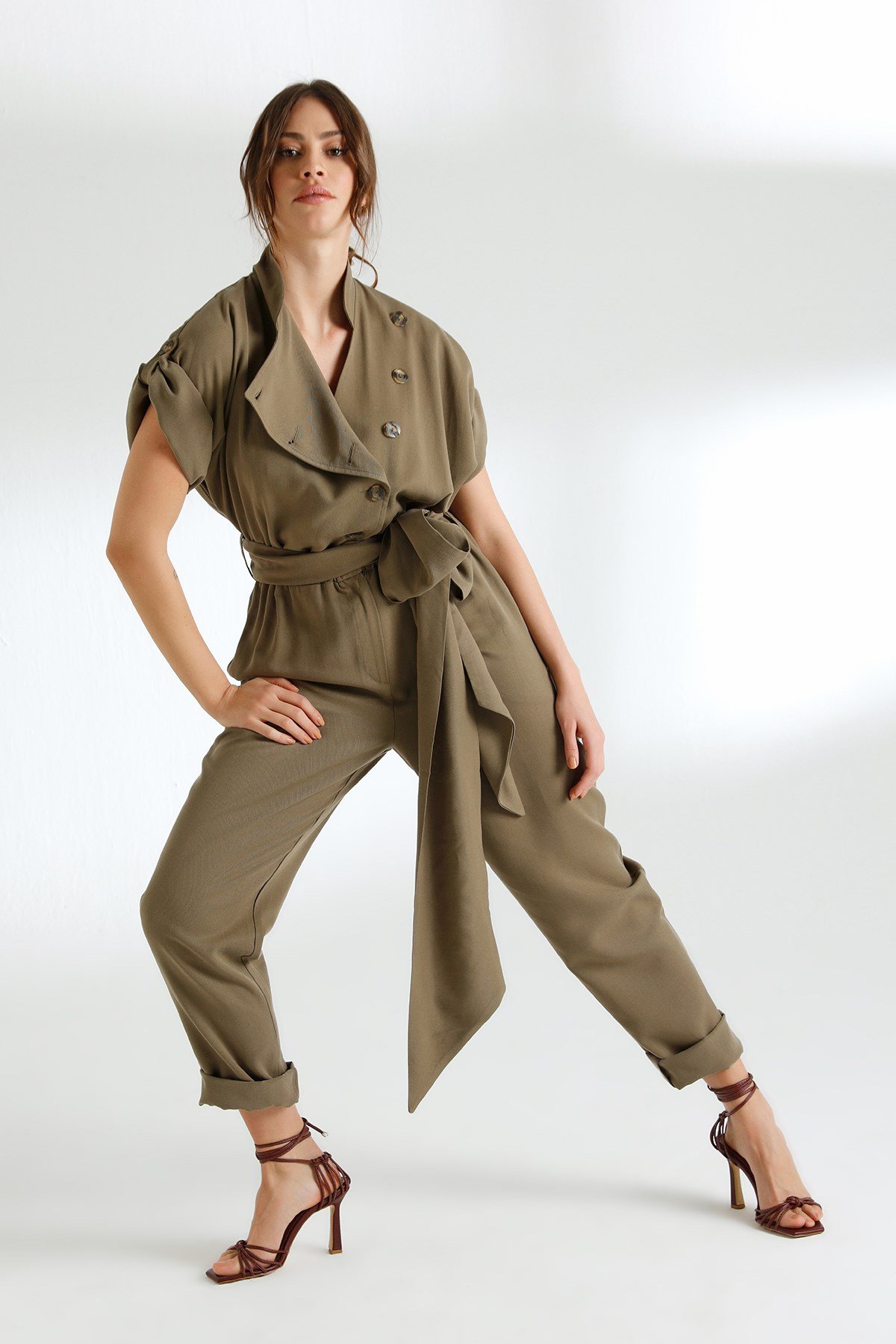 Mori Jumpsuit Khaki-Modalody-Jumpsuits